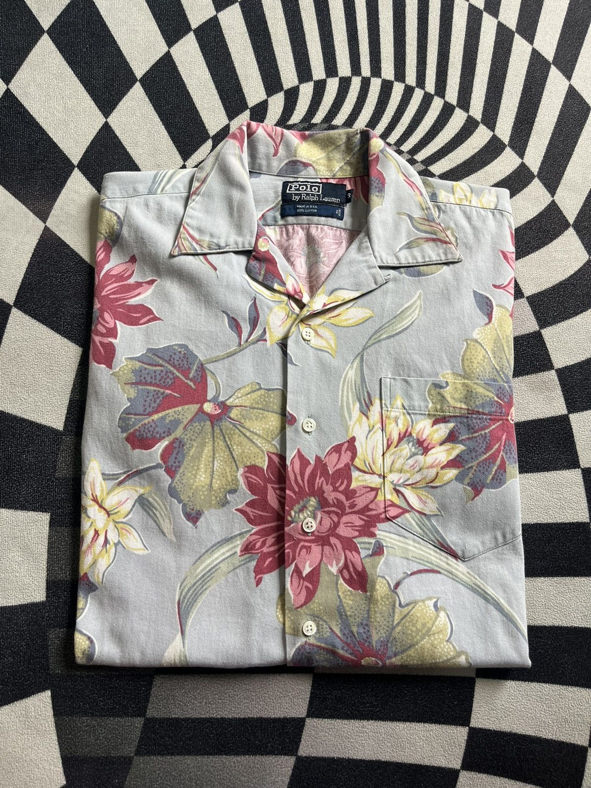 Polo Ralph Lauren Vintage Polo Ralph Lauren Aop Flowers Shirt 90’s Size US S / EU 44-46 / 1 - 1 Thumbnail