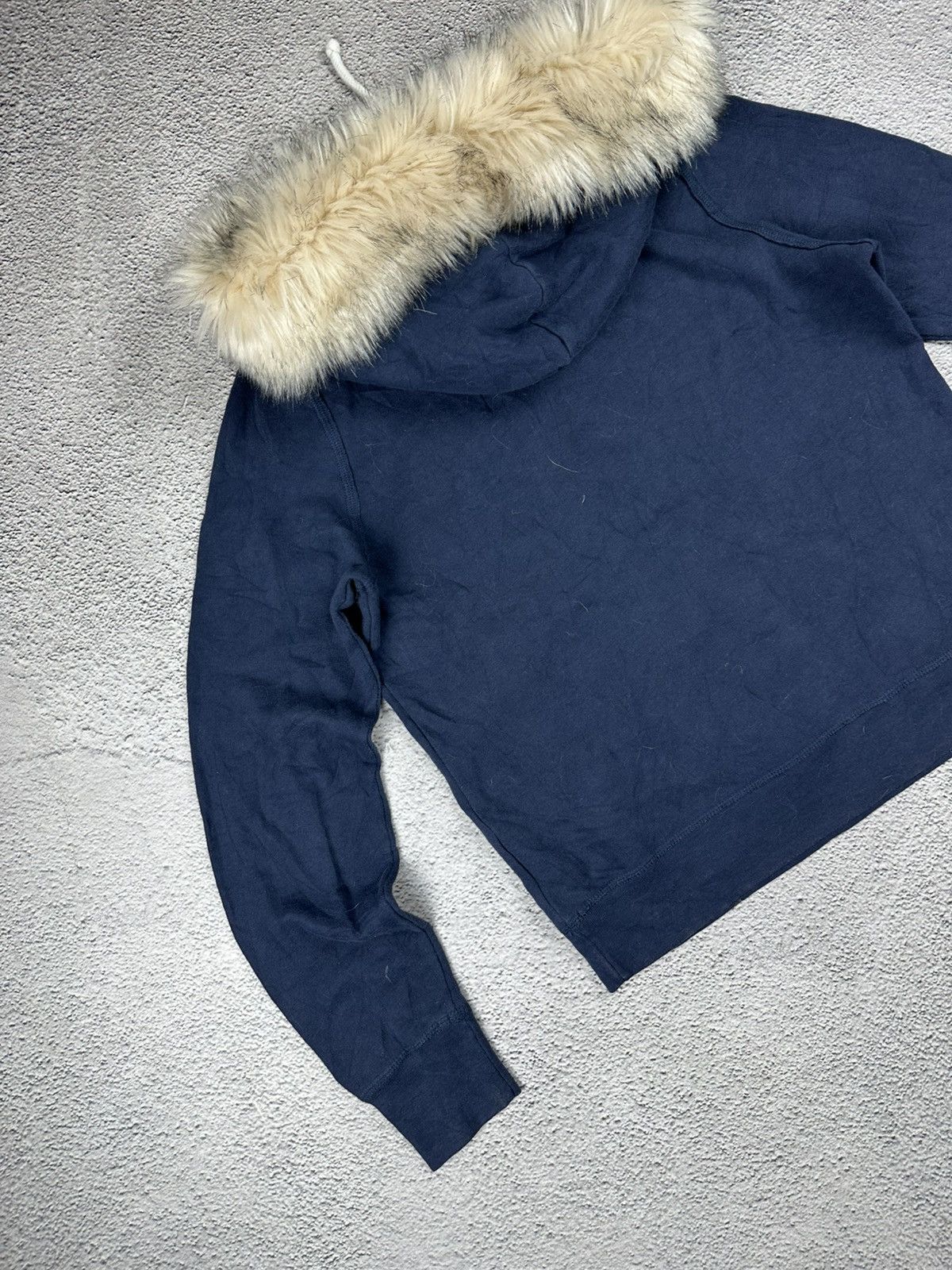Abercrombie & Fitch Vintage Abercrombie Fitch Fur Fuzzy Hoodie Y2K Faded LGB Size M / US 6-8 / IT 42-44 - 8 Thumbnail