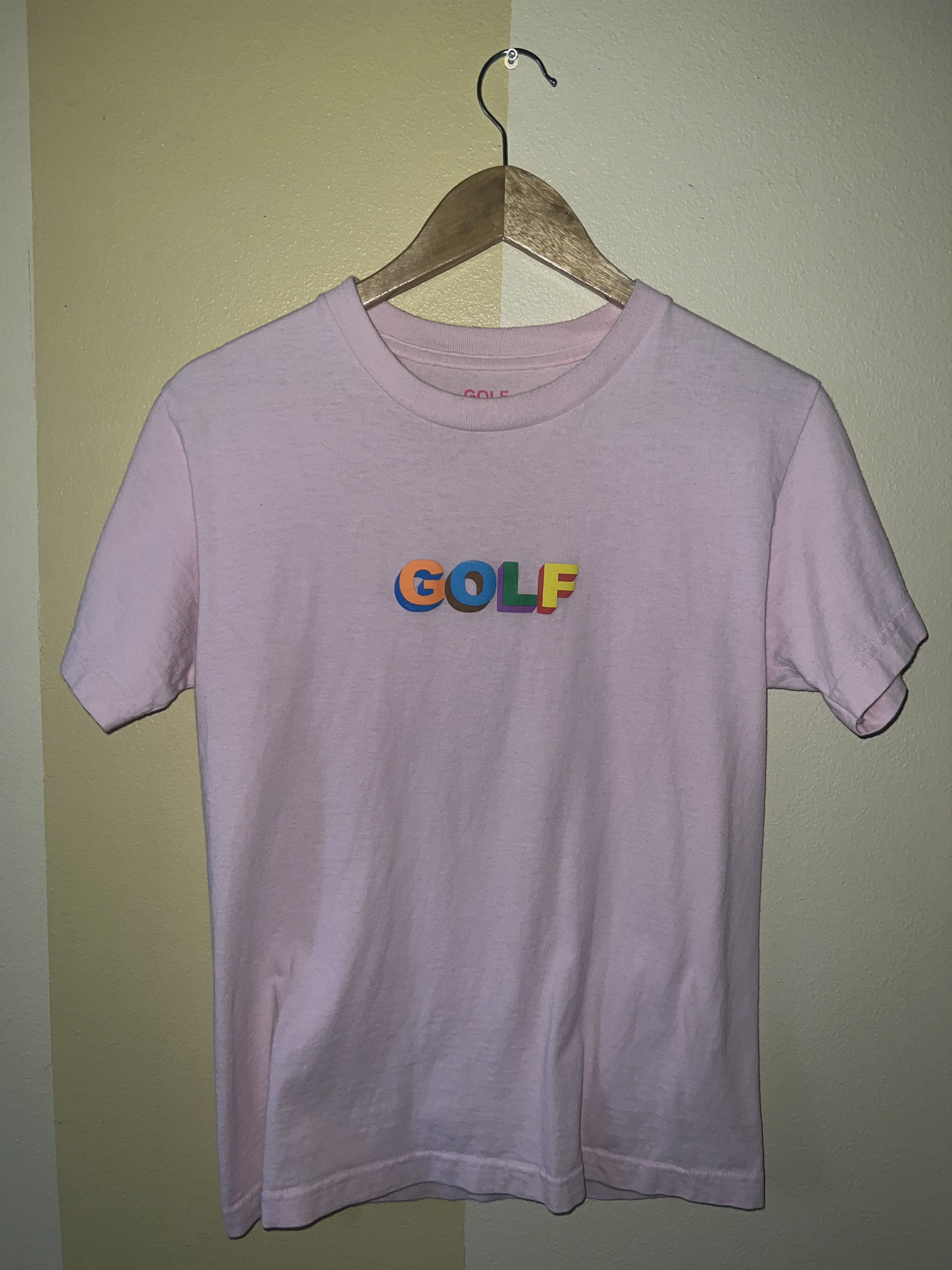 Golf Wang × Tyler The Creator Pink Blocky Golf Wang T-Shirt Size US S / EU 44-46 / 1 - 1 Thumbnail
