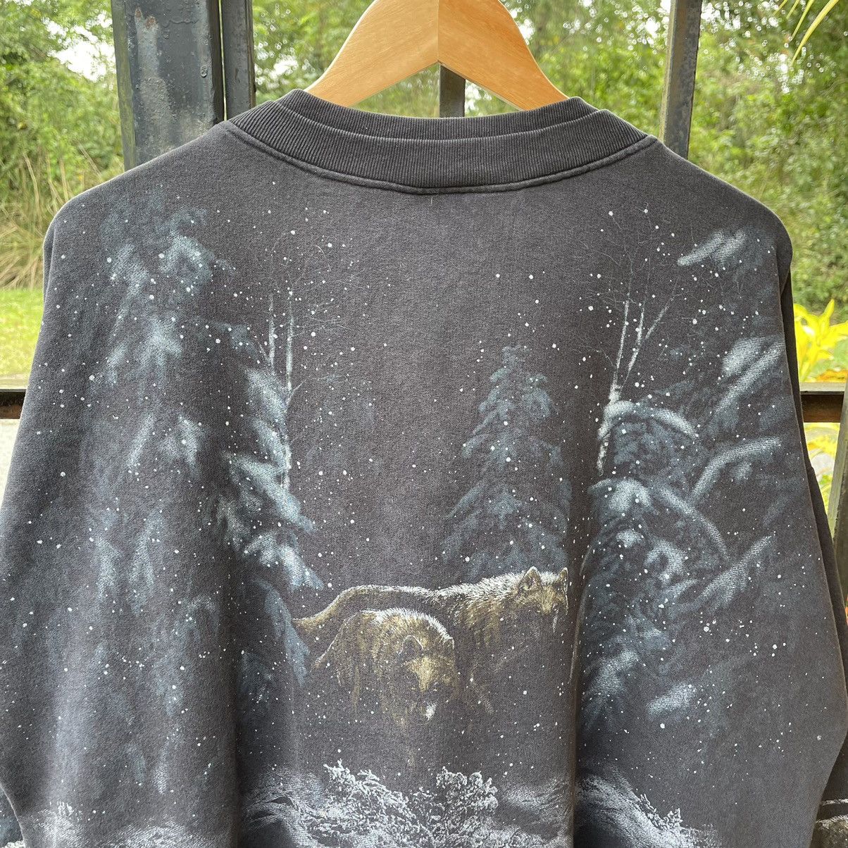 Habitat × Vintage 🔥Vintage 90s Habitat The Lone Wolf Big Logo Sweatshirts Size US XL / EU 56 / 4 - 4 Thumbnail
