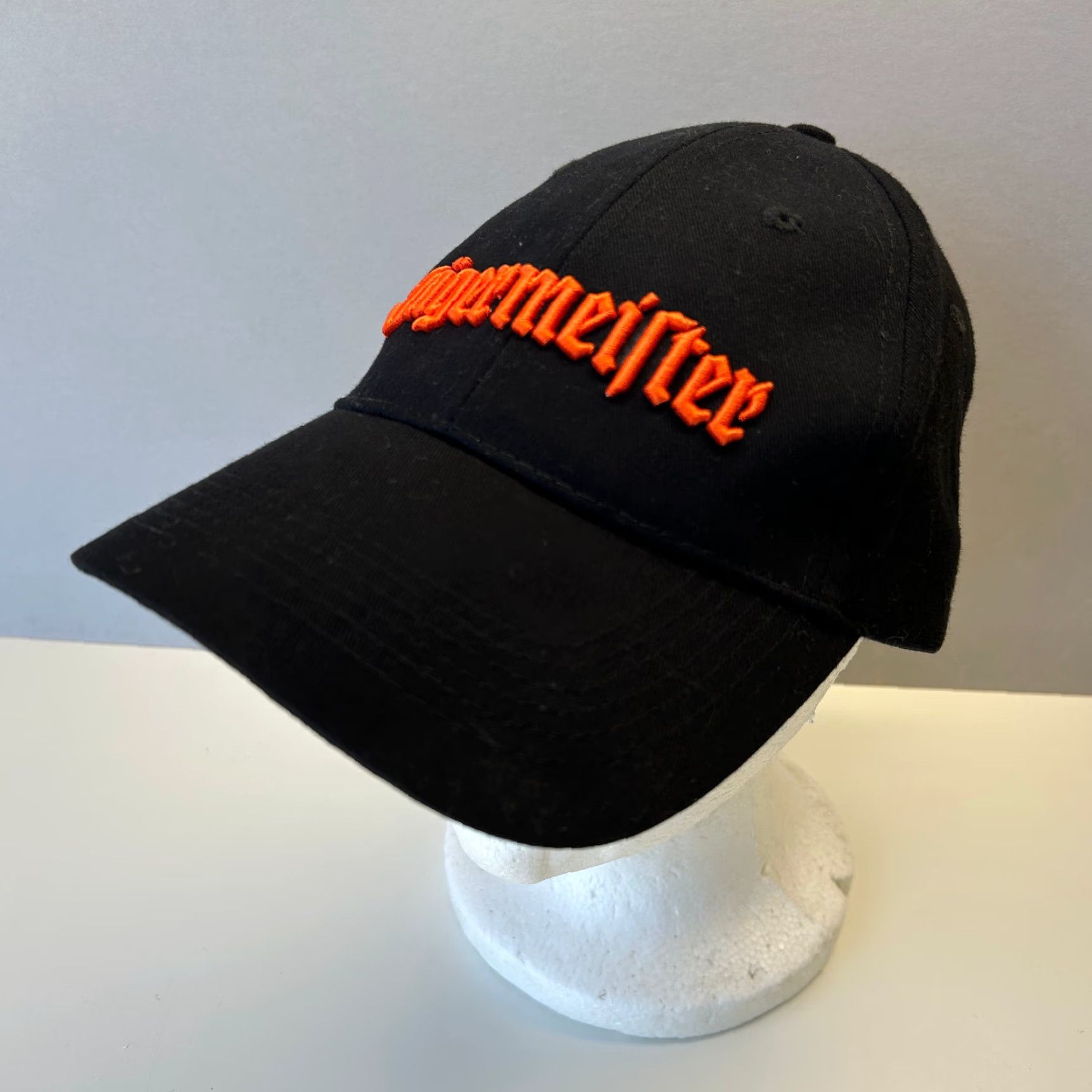 Vintage VINTAGE Jagermeister Strapback Dad Hat Black Deer Cross Patch Embroidered Orange Hat Adjustable Unisex Adults One Size Black 90s Hunting Sports USA Size ONE SIZE - 2 Thumbnail