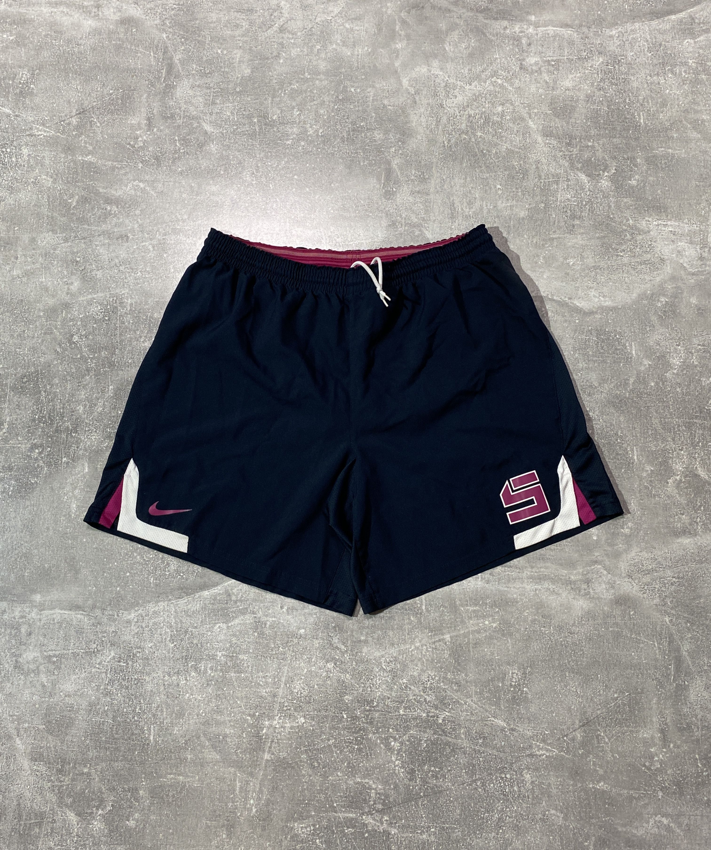 Nike Vintage Y2K Nike Purple Swoosh Shorts Size US 34 / EU 50 - 1 Thumbnail