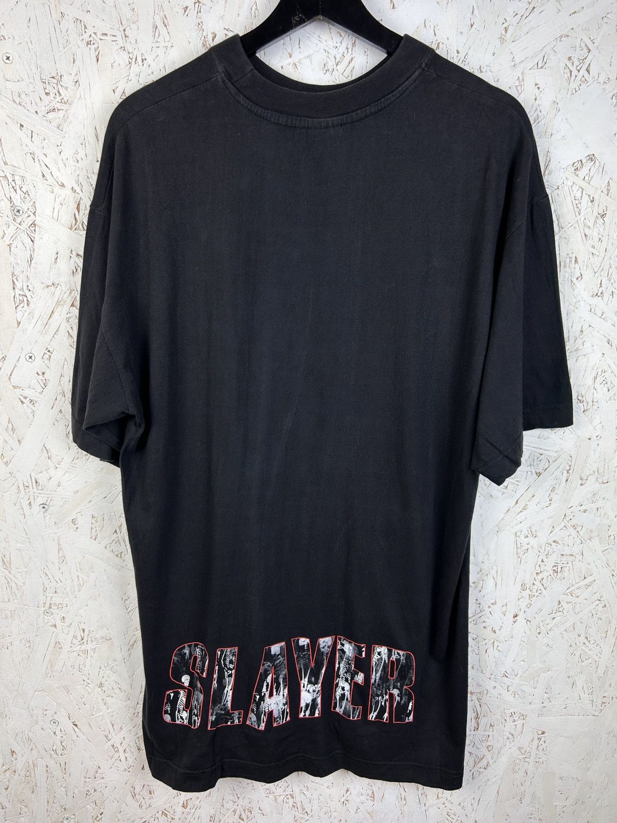Band Tees 90s Vintage Slayer 1998 Metal Band Short Sleeve T-Shirt Size US XL / EU 56 / 4 - 7 Thumbnail