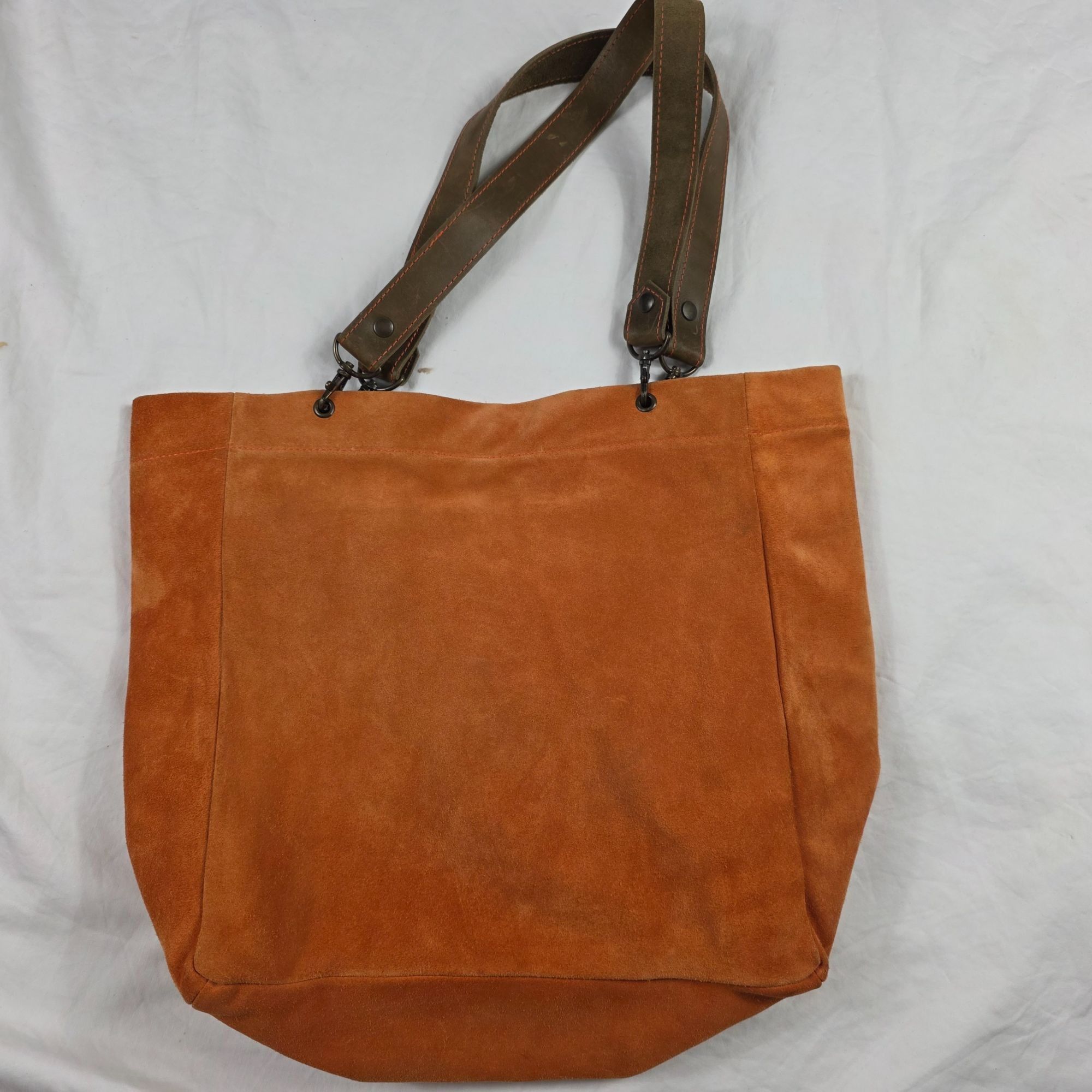 Other Morgado Piel Womens Tote Bag Brown Orange Large Carryall Mad Size ONE SIZE - 4 Thumbnail