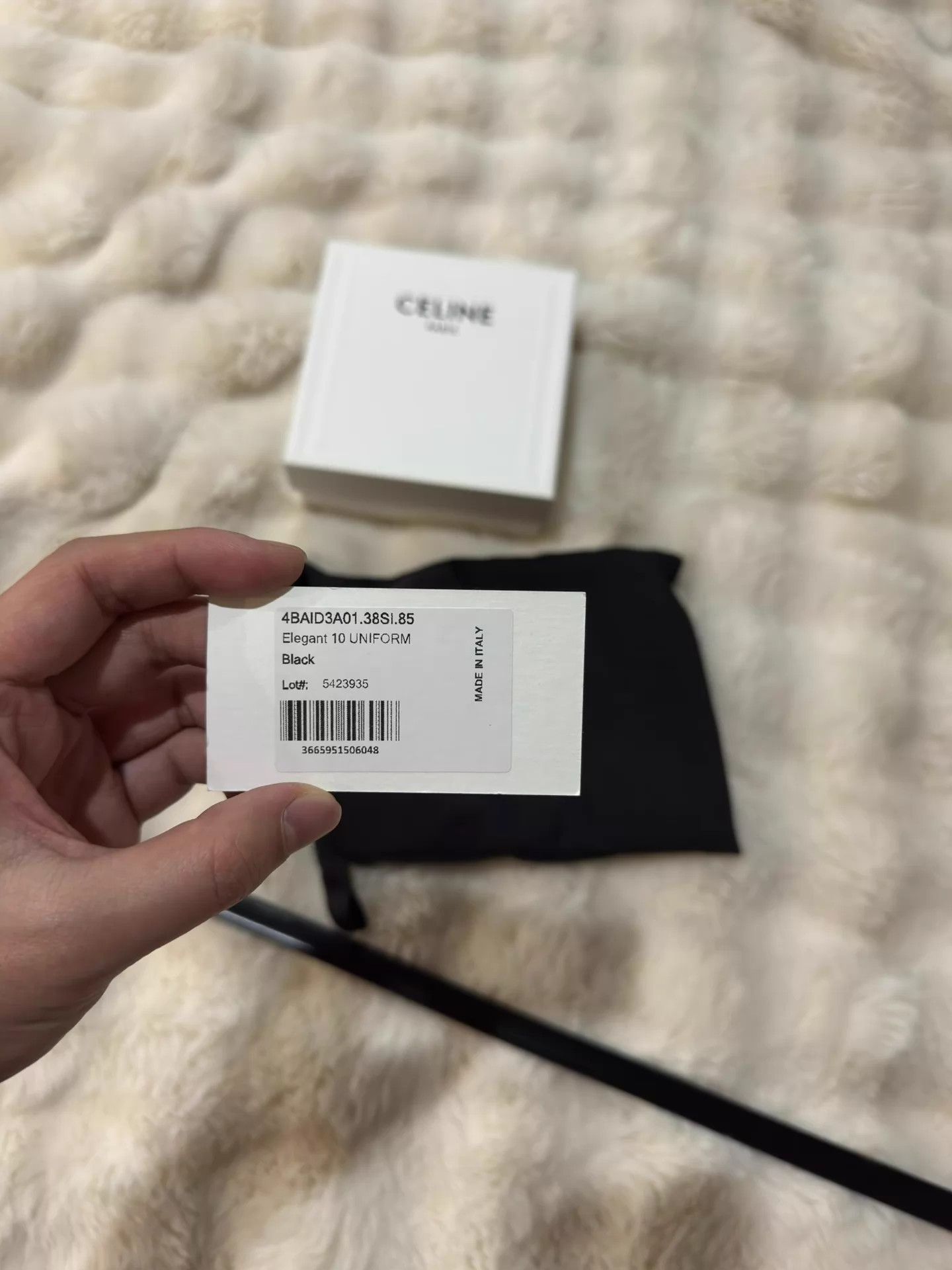 Celine Celine Classic Black & Silver Leather Belt 85 New Size ONE SIZE - 7 Thumbnail