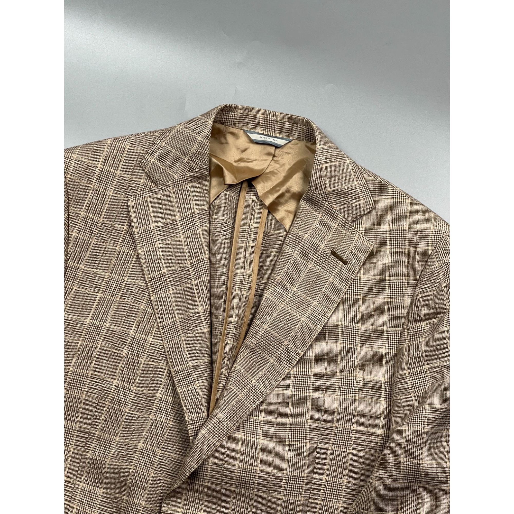 Loro Piana Flannel Bay Napoli Ing Loro Piana Linen Blend Blazer (Y0880) Size 40R - 3 Thumbnail
