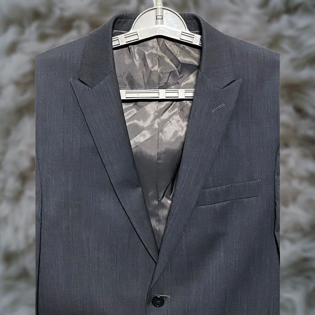 Egara Egara Wool Suit Jacket Mens 40S Slim Fit 2 Button Blazer Business Professional Size 40R - 1 Thumbnail