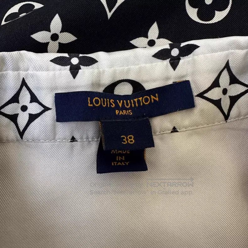 Louis Vuitton Louis Vuitton Mulberry silk presbyopic full-print shirt Size XS / US 0-2 / IT 36-38 - 7 Thumbnail