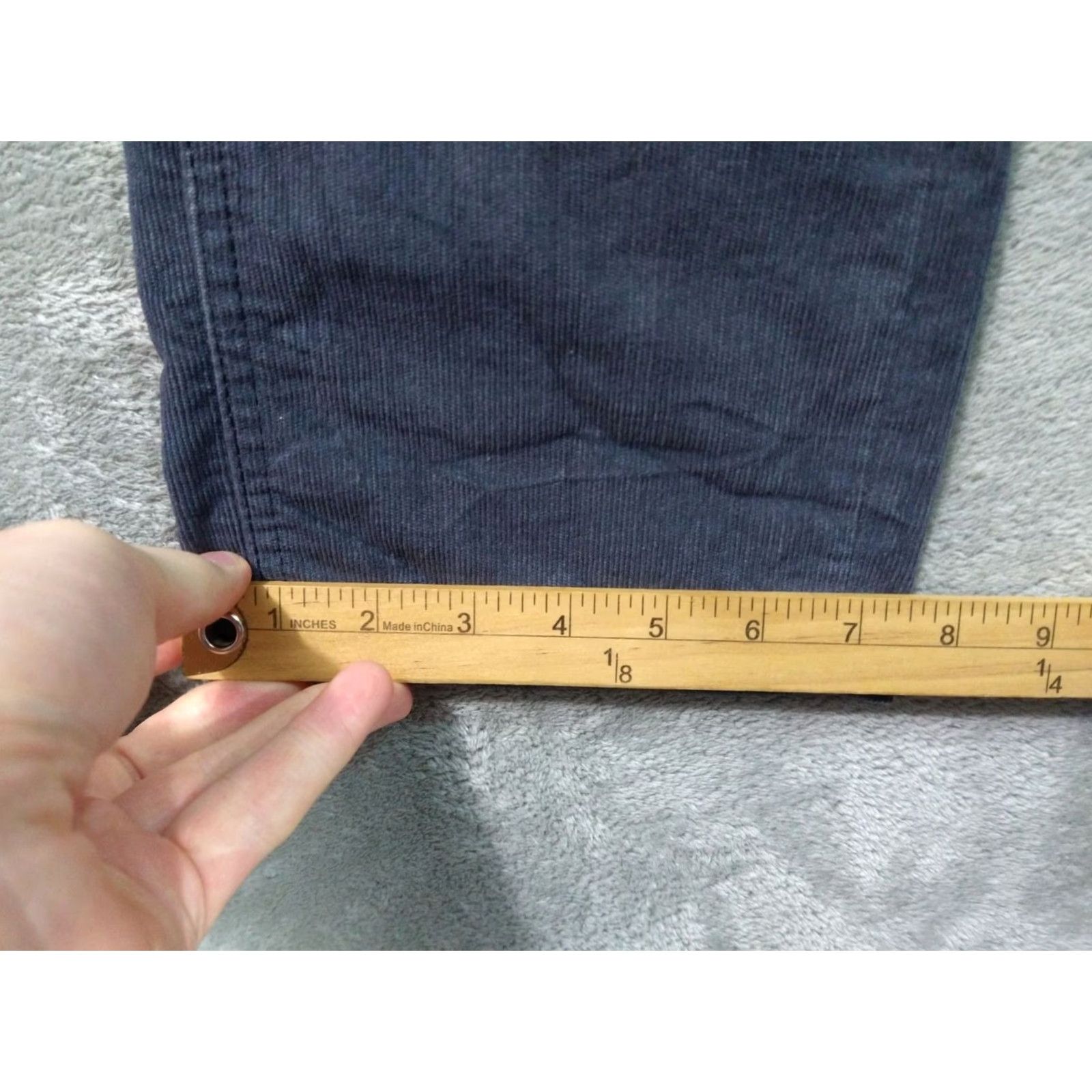 Athleta Athleta Pants Womens 10 Gray Frontier Corduroy Straight Leg Mid Rise Stretch Chino Casual Fall 10 Womens Size 32" / US 10 / IT 46 - 6 Thumbnail