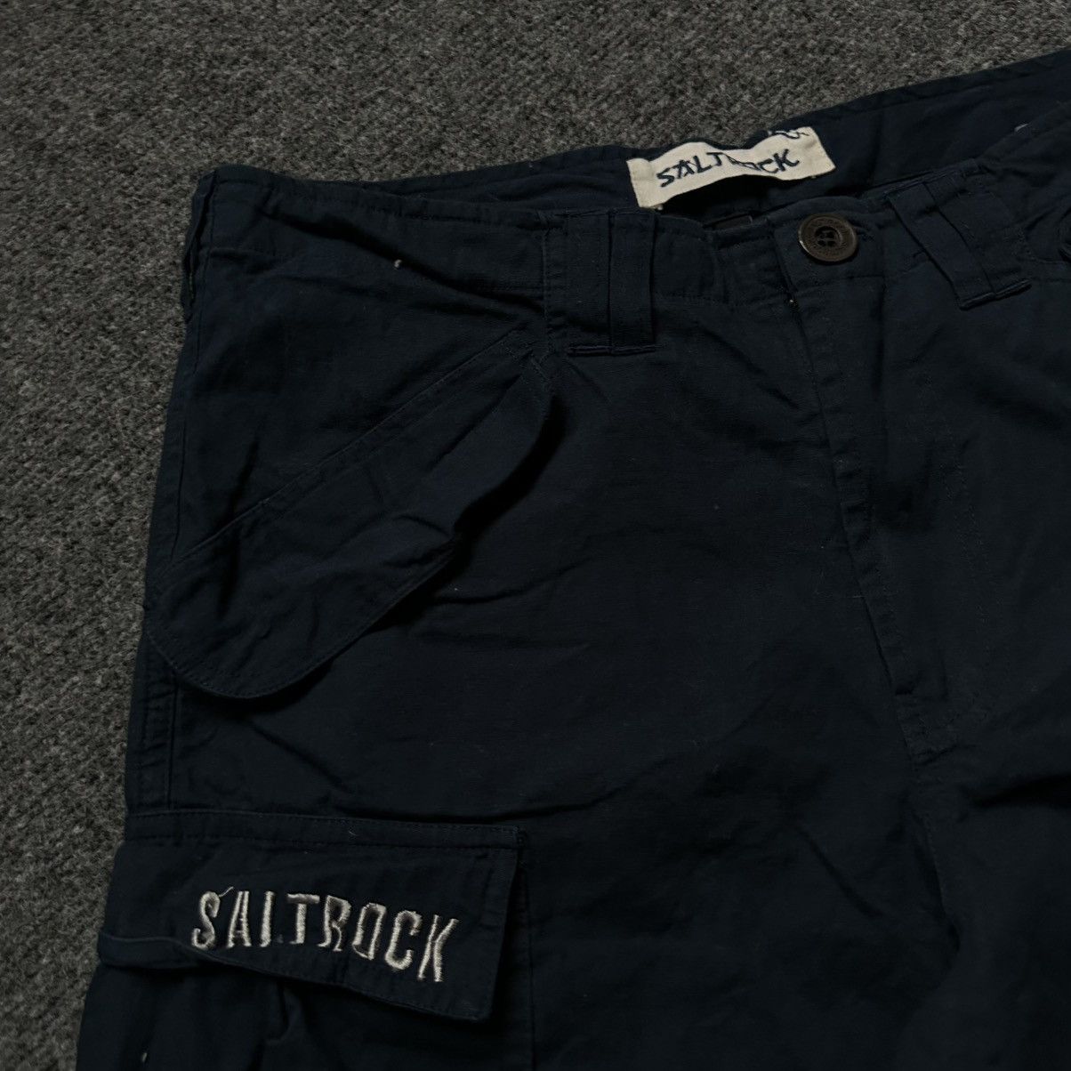 Sun Surf VTG Salt-rock Shorts Multi-pocket Size M Dark Blue Distresse Size US 31 - 10 Thumbnail