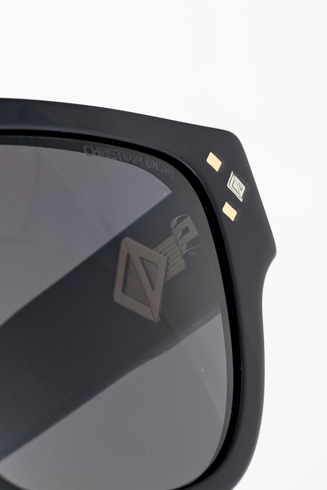 Dior Dior CD Diamond S6I Black Geometric Square Sunglasses Size ONE SIZE - 7 Thumbnail