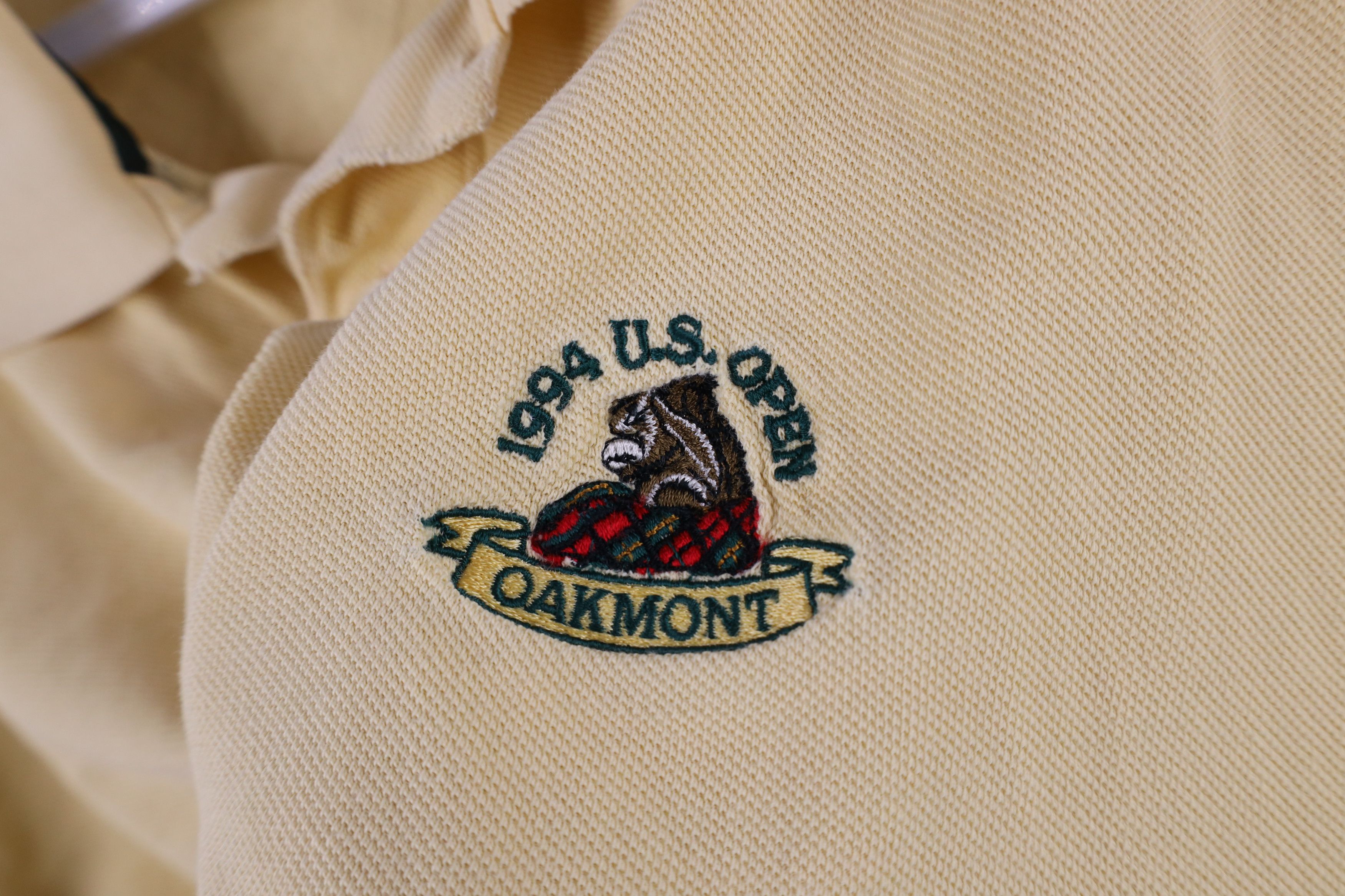 Vintage Vintage 90s Spell Out 1994 US Open Oakmont Golf Polo Shirt Size US L / EU 52-54 / 3 - 5 Thumbnail