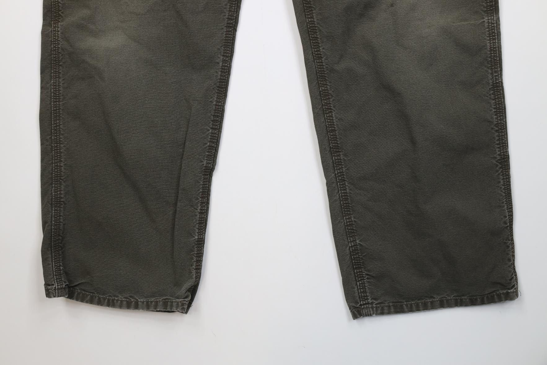 Carhartt Vintage Y2K Carhartt Wide Leg Dungaree Pants Olive Green Size US 38 / EU 54 - 4 Thumbnail