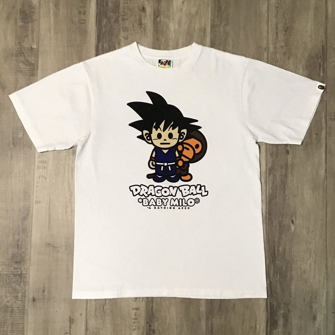 Bape BAPE × Dragon Ball Milo Goku T-shirt a bathing ape | Grailed