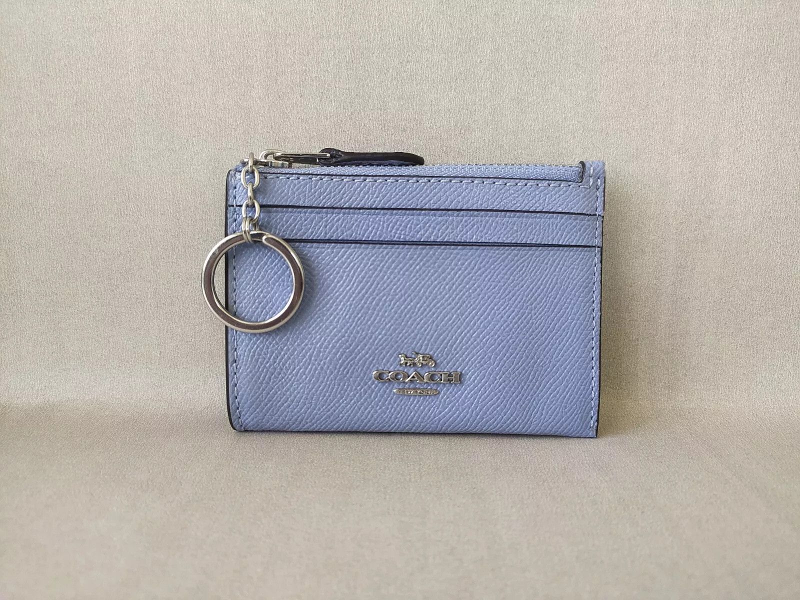 Coach Coach Mini Skinny ID zip CardCase cross grain leather T 9139 Size ONE SIZE - 1 Thumbnail