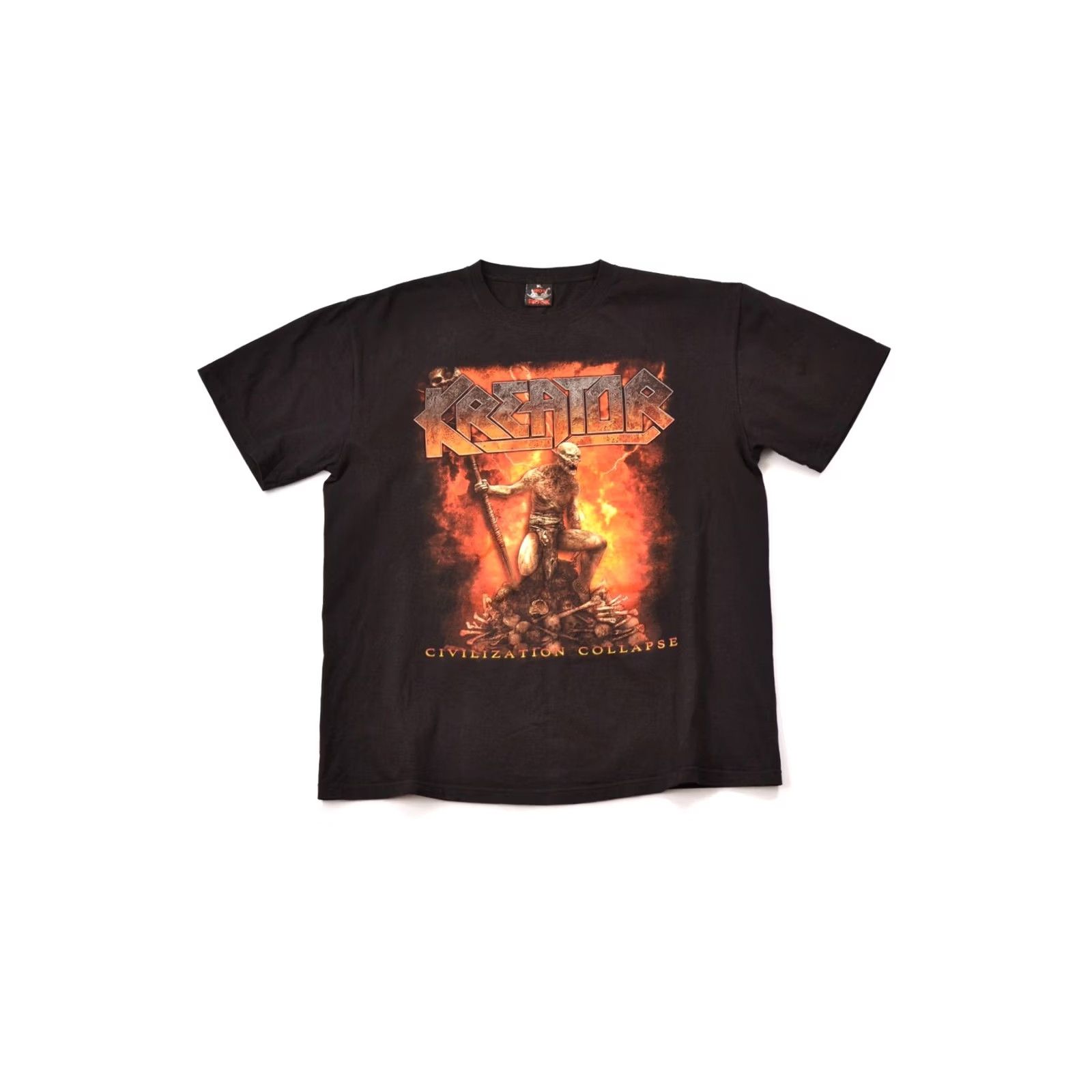 Vintage Hot Rock Kreator Civilization Collapse Vintage Rock Thrash Metal T-Shirt XL Mens Black Size XL Size US XL / EU 56 / 4 - 7 Thumbnail