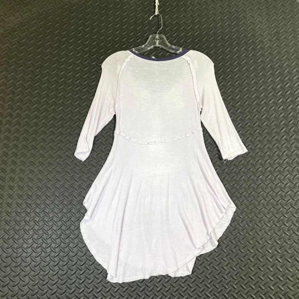 Free People Free People Intimately Lightweight 1/4 Sleeve Purple Dress Women's Size Small S Chemise Dress Women Size S / US 4 / IT 40 - 2 Thumbnail