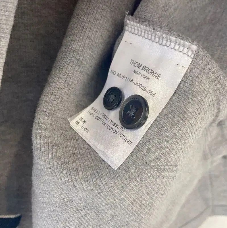 Thom Browne Thom Browne Gray Cotton Men's Polo Shirt . Size US S / EU 44-46 / 1 - 4 Thumbnail