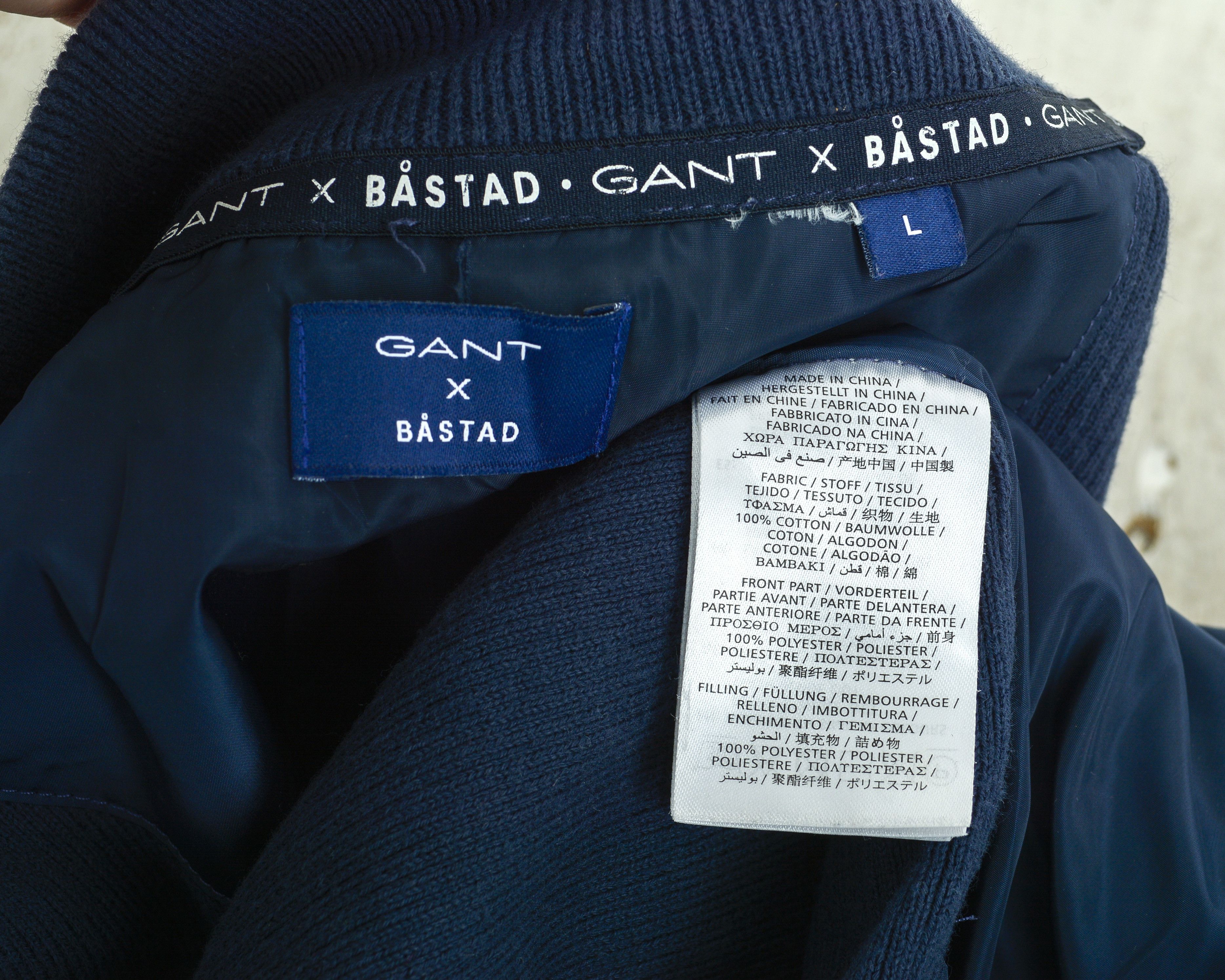 Gant GANT X BASTAD Varsity Bomber Jacket Sweater Coat Embroidered Size US L / EU 52-54 / 3 - 6 Thumbnail