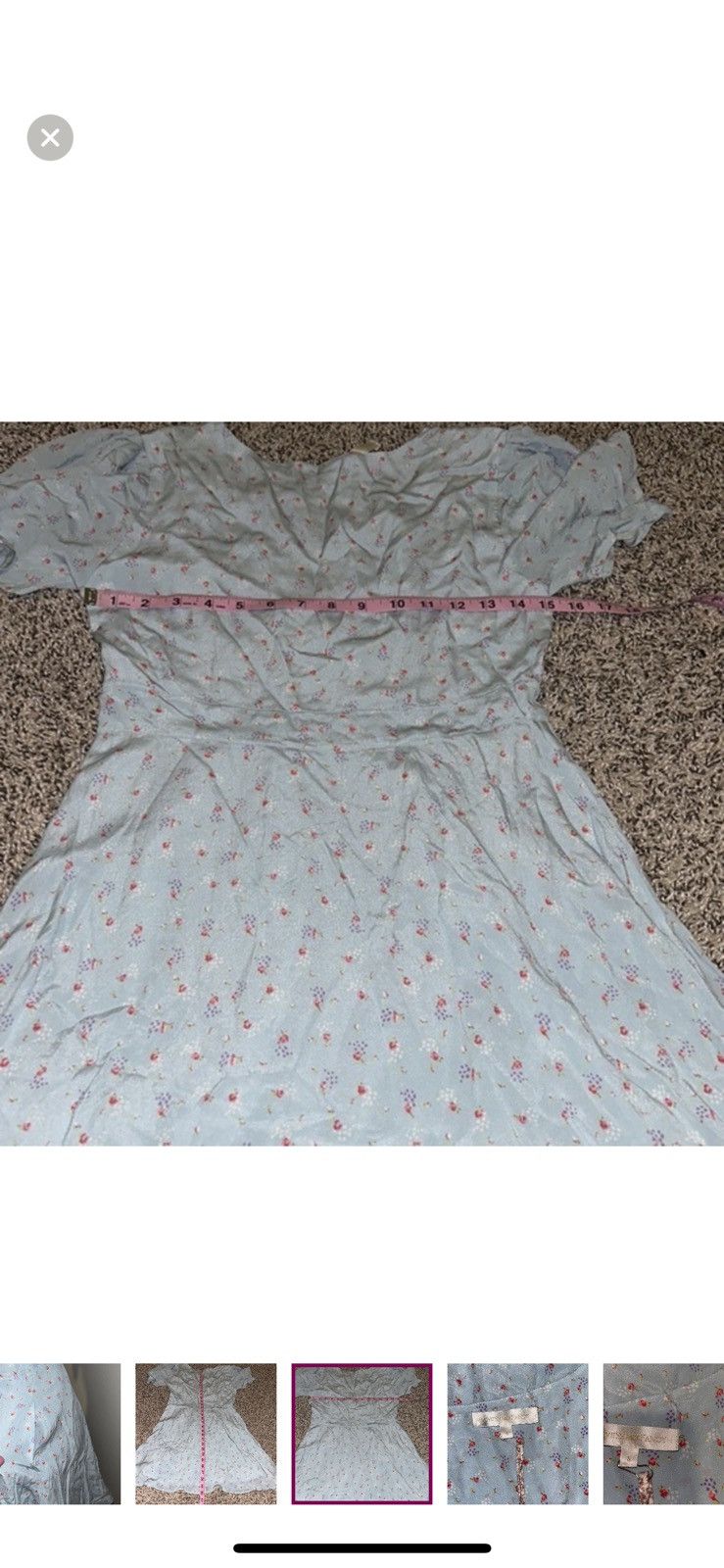 LoveShackFancy Loveshackfancy small ruby silk crepe mini dress Size S / US 4 / IT 40 - 6 Thumbnail