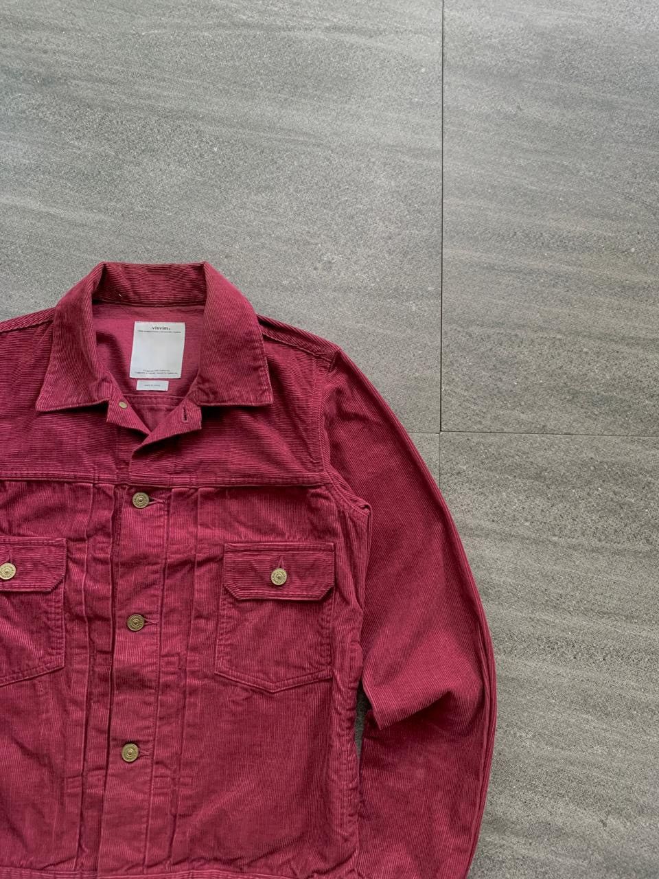 Visvim 101 Corduroy Trucker Jacket in Burgundy Size US S / EU 44-46 / 1 - 3 Thumbnail