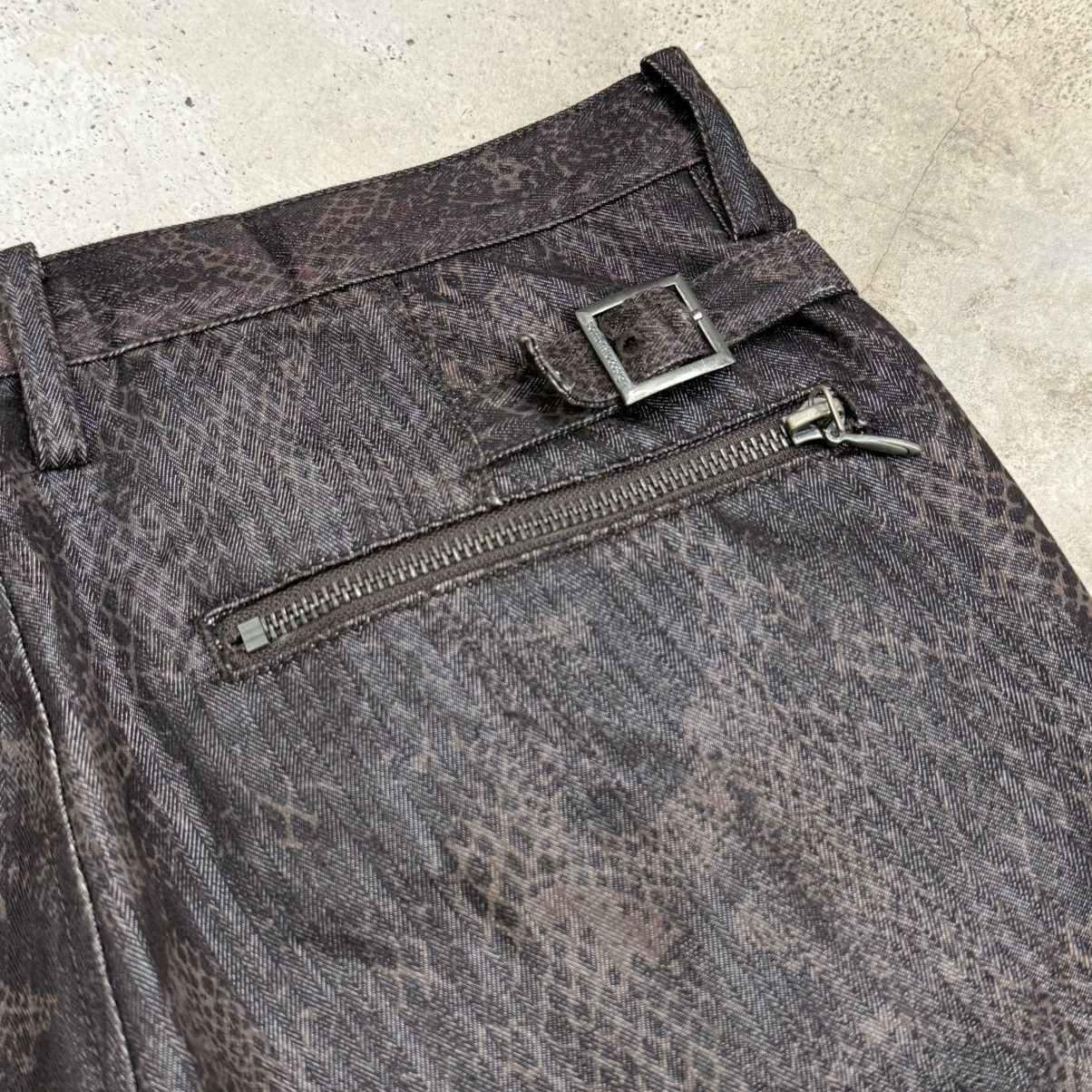 semanticdesign Wide Flare Y2K Semantic Design Snakeskin Tornado Style Pants Size US 30 / EU 46 - 16 Thumbnail