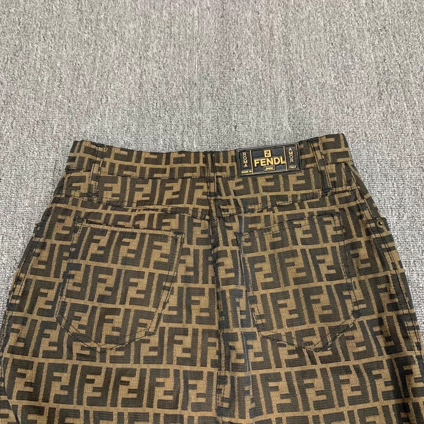 Fendi FENDI Brown Monogram Short Skirt 32 95 New Size 24" / US 00 / IT 34 - 9 Thumbnail