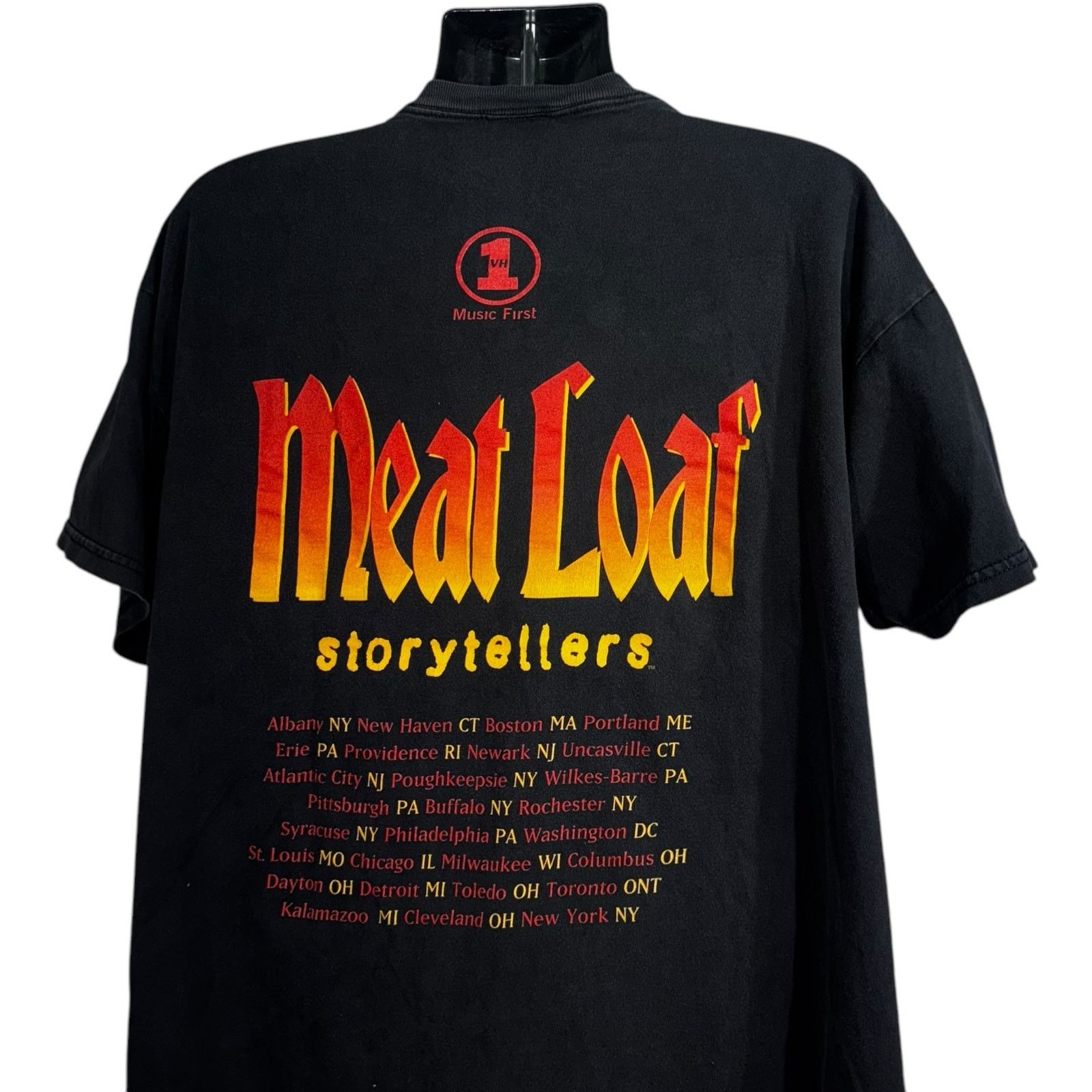 Vintage Vintage Meat Loaf "Storytellers" Tour Tee 90s Size US XL / EU 56 / 4 - 6 Thumbnail