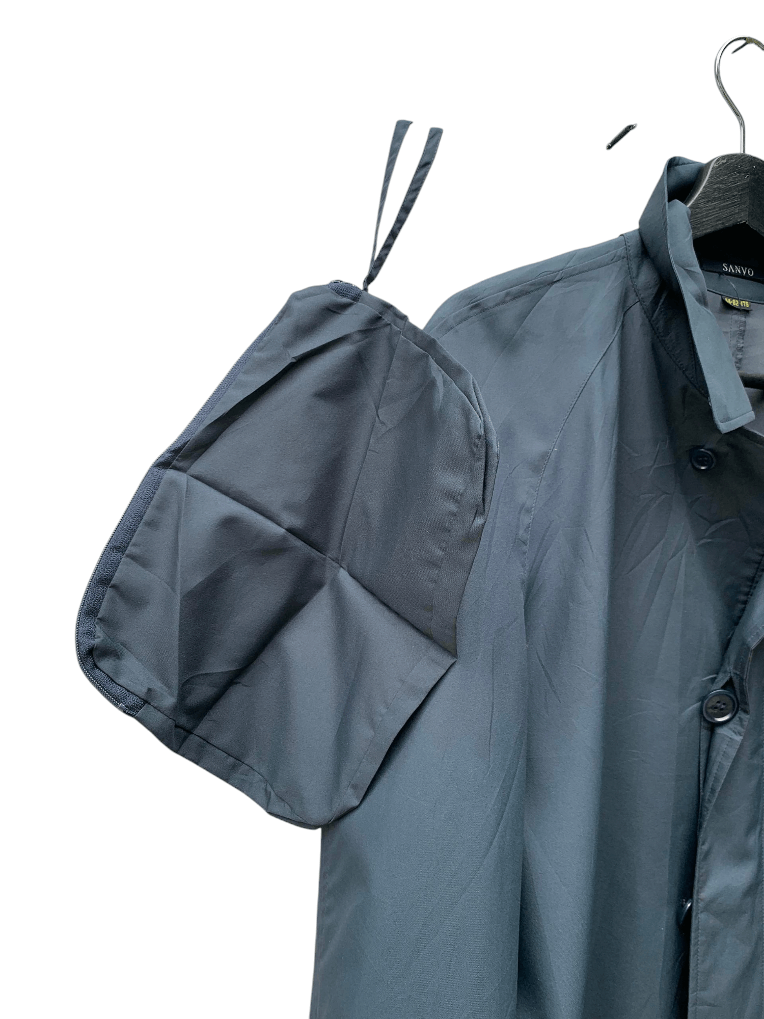 Sanyo Vintage Sanyo Button Trench Jacket Size US L / EU 52-54 / 3 - 11 Thumbnail