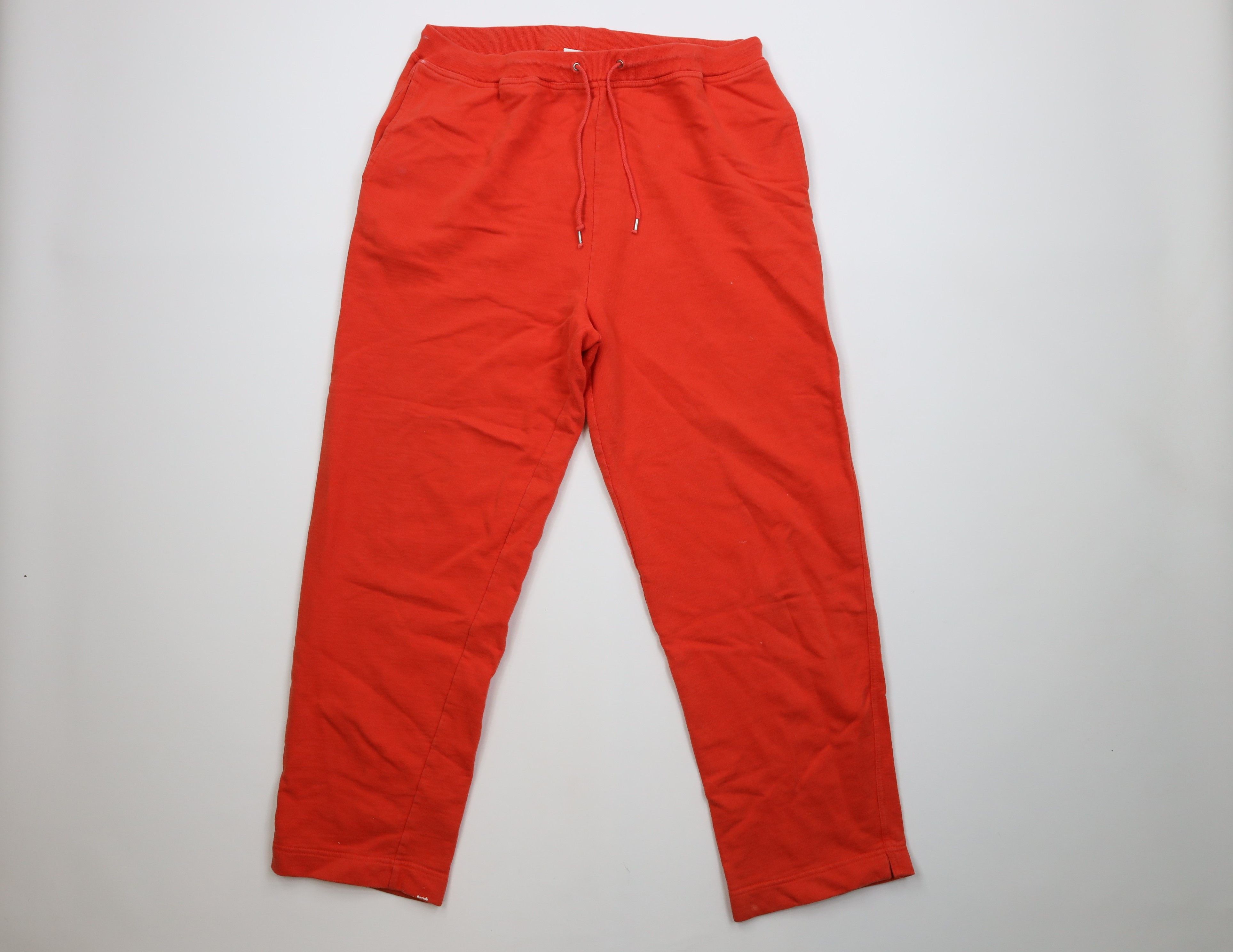 Vintage Vintage 90s Y2K Streetwear Blank Ribbed Knit Wide Leg Pants Size 32" / US 10 / IT 46 - 1 Thumbnail
