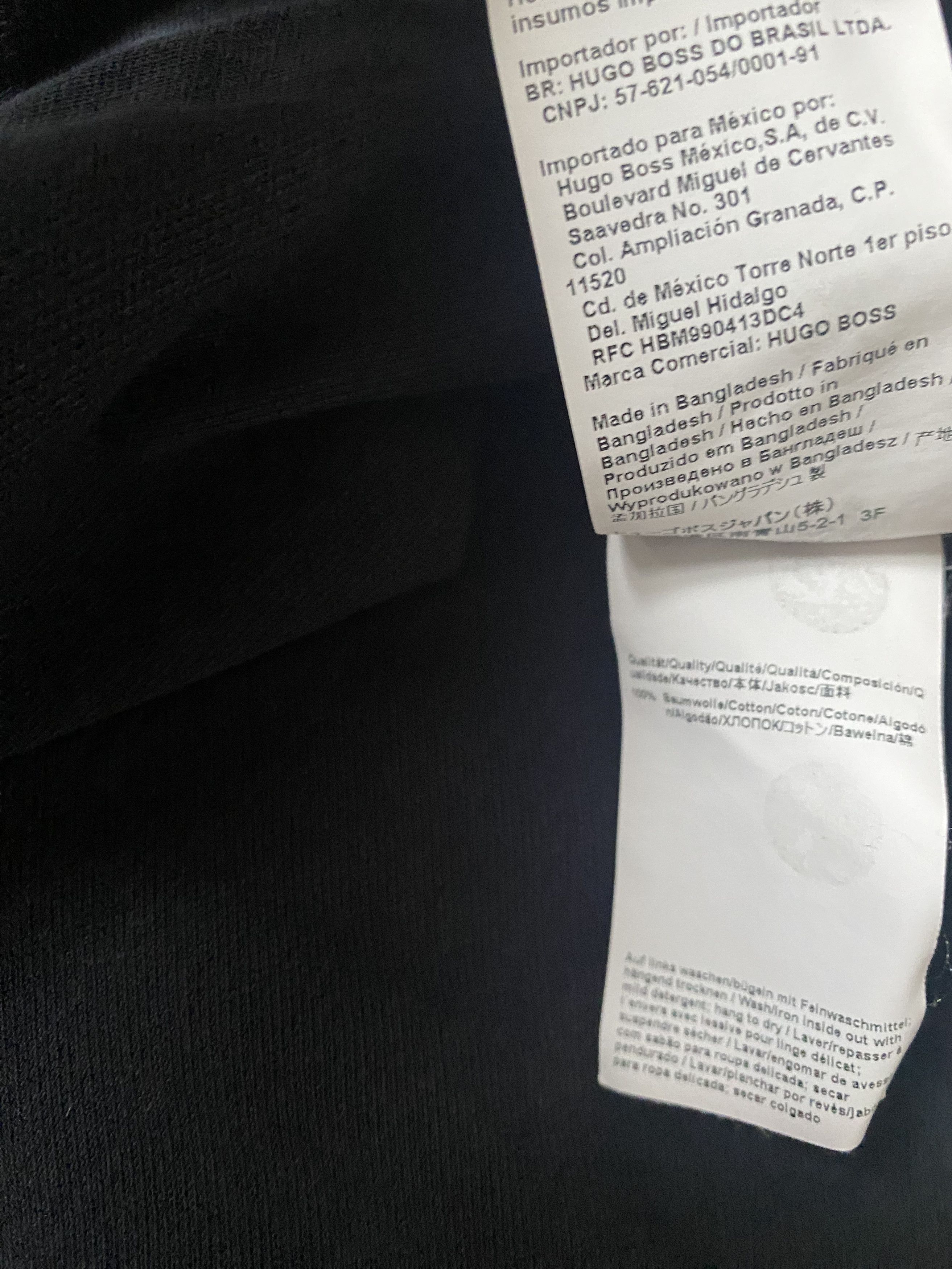 Hugo × Hugo Boss × Vintage Hugo Boss Black Polo Shirt with Yellow Trim Cotton 🖤💛 Size US XL / EU 56 / 4 - 9 Thumbnail