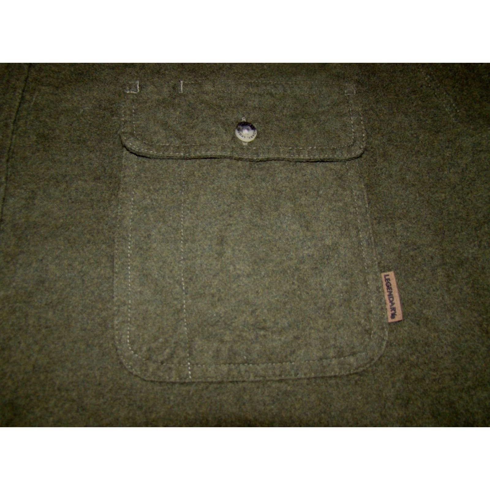 Vintage Legendary Whitetails Shirt Mens 3XT Flannel Chamois Long Sleeve Button-Up Pocket Green 3XT Big & Tall Size US XXL / EU 58 / 5 - 3 Thumbnail