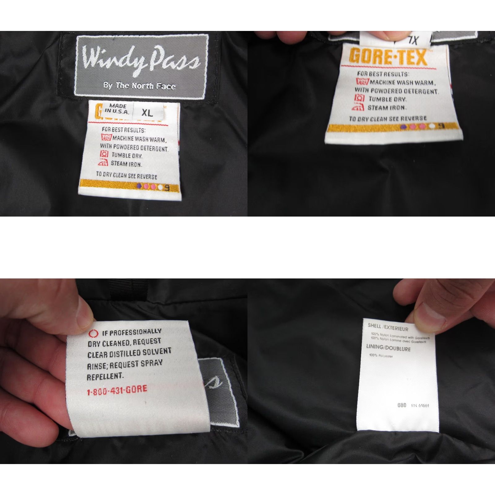 The North Face VINTAGE The North Face Jacket Men XL Blue Gore Tex Windy Water Resistant Insulated Quilted Nylon Softshell Logo Pattern Solid Mid-Length Asus? Size US XL / EU 56 / 4 - 9 Thumbnail
