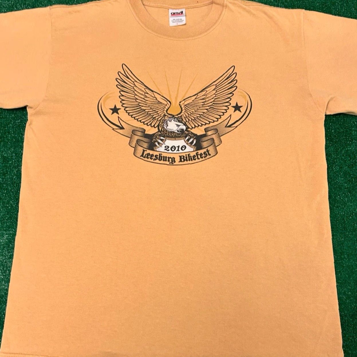 Vintage VINTAGE Leesburg Bike Week 2010 Eagle Florida VTG Biker Bar Shirt Sz Large Mens T-Shirt Black Size US L / EU 52-54 / 3 - 2 Thumbnail