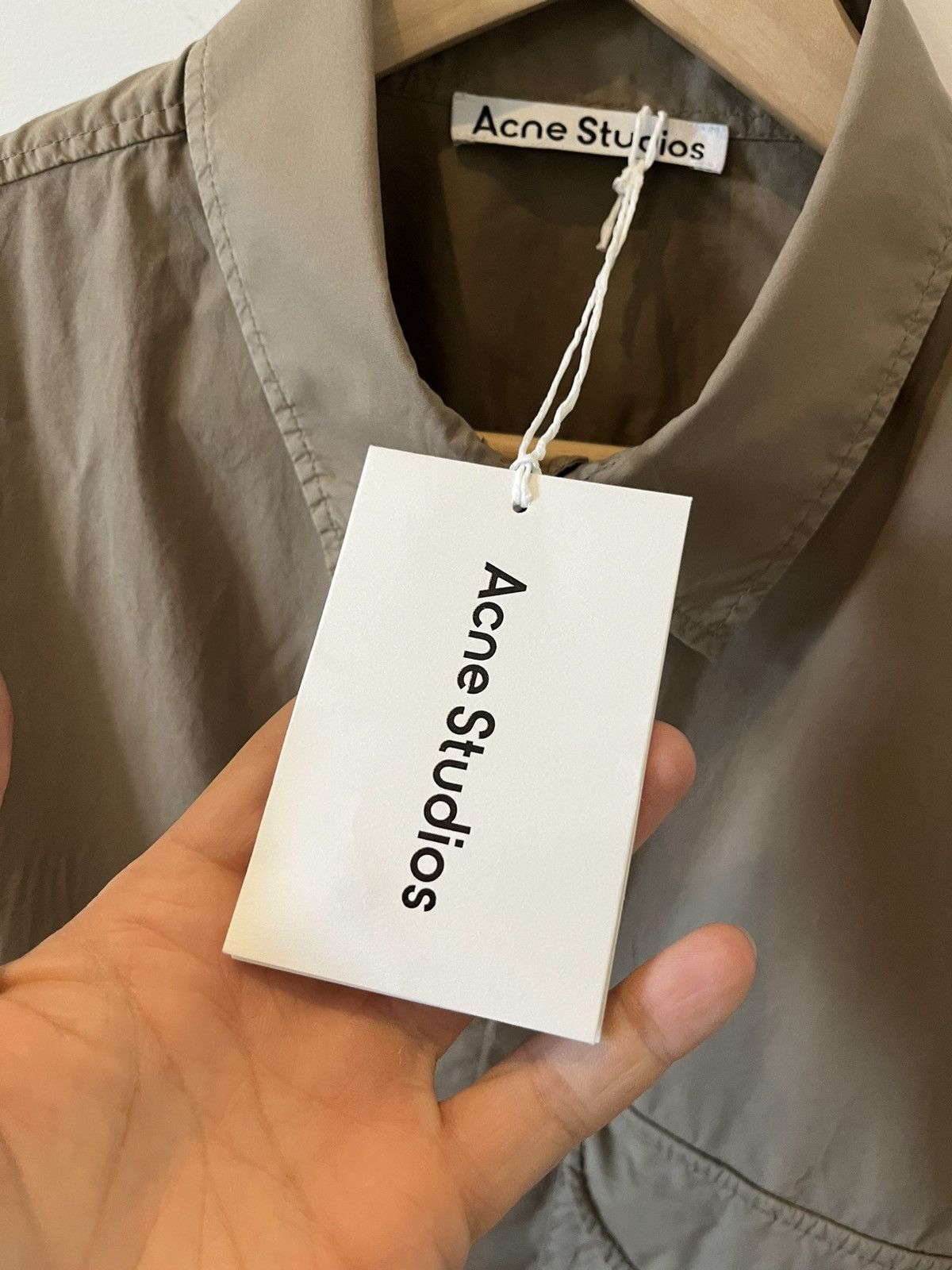Acne Studios ACNE STUDIOS khaki safari shirt Size US M / EU 48-50 / 2 - 6 Thumbnail