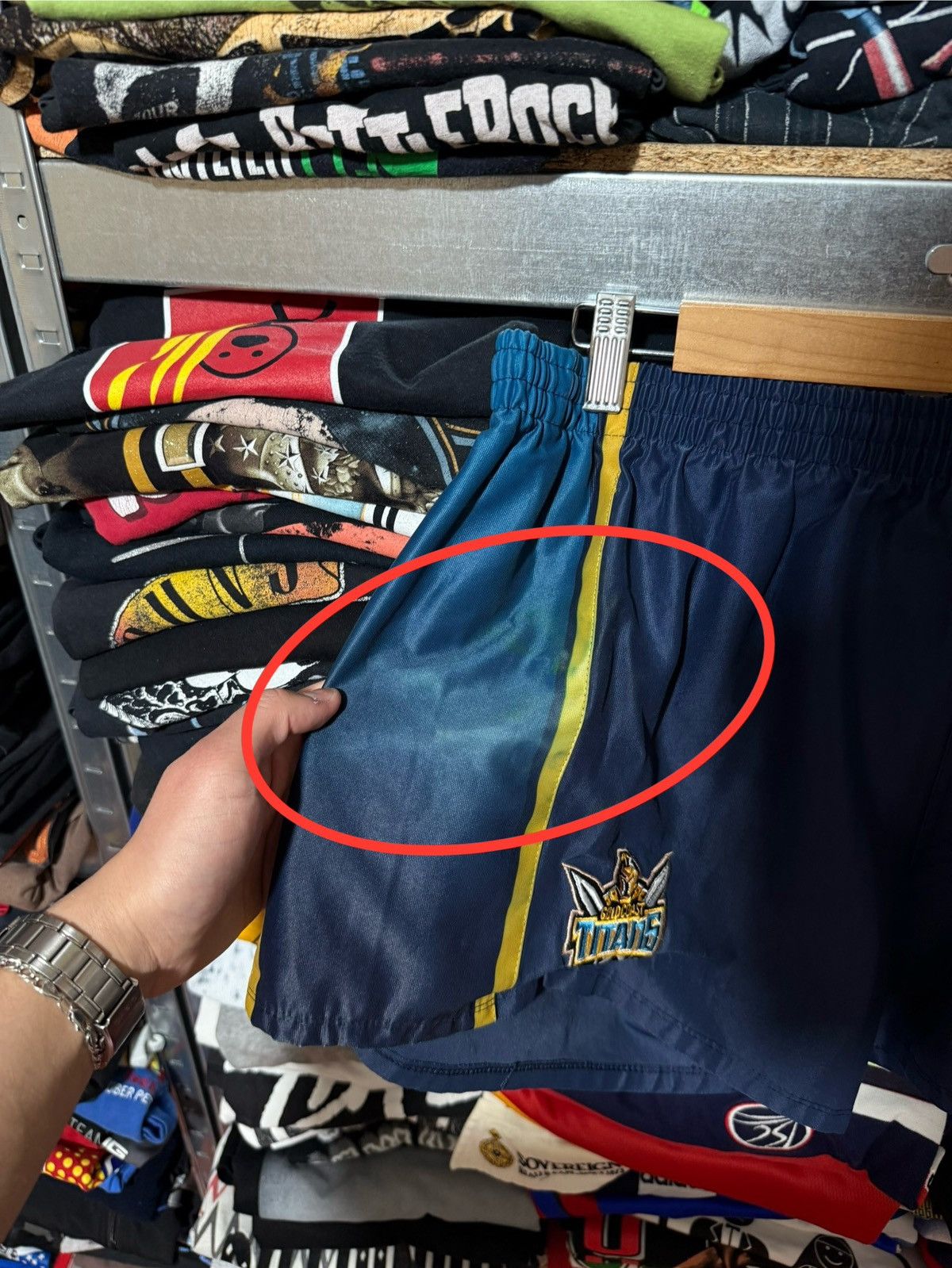 Vintage Vtg 2004 Gold Coast Titans Rugby Shorts ISC NRL Australia Size US 36 / EU 52 - 8 Thumbnail