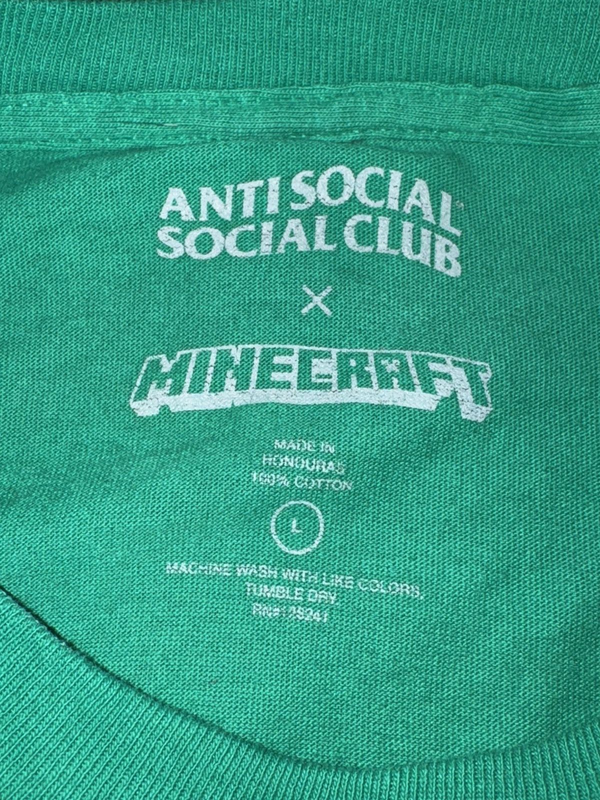 Anti Social Social Club ASSC Minecraft T-Shirt Large Size US L / EU 52-54 / 3 - 5 Thumbnail