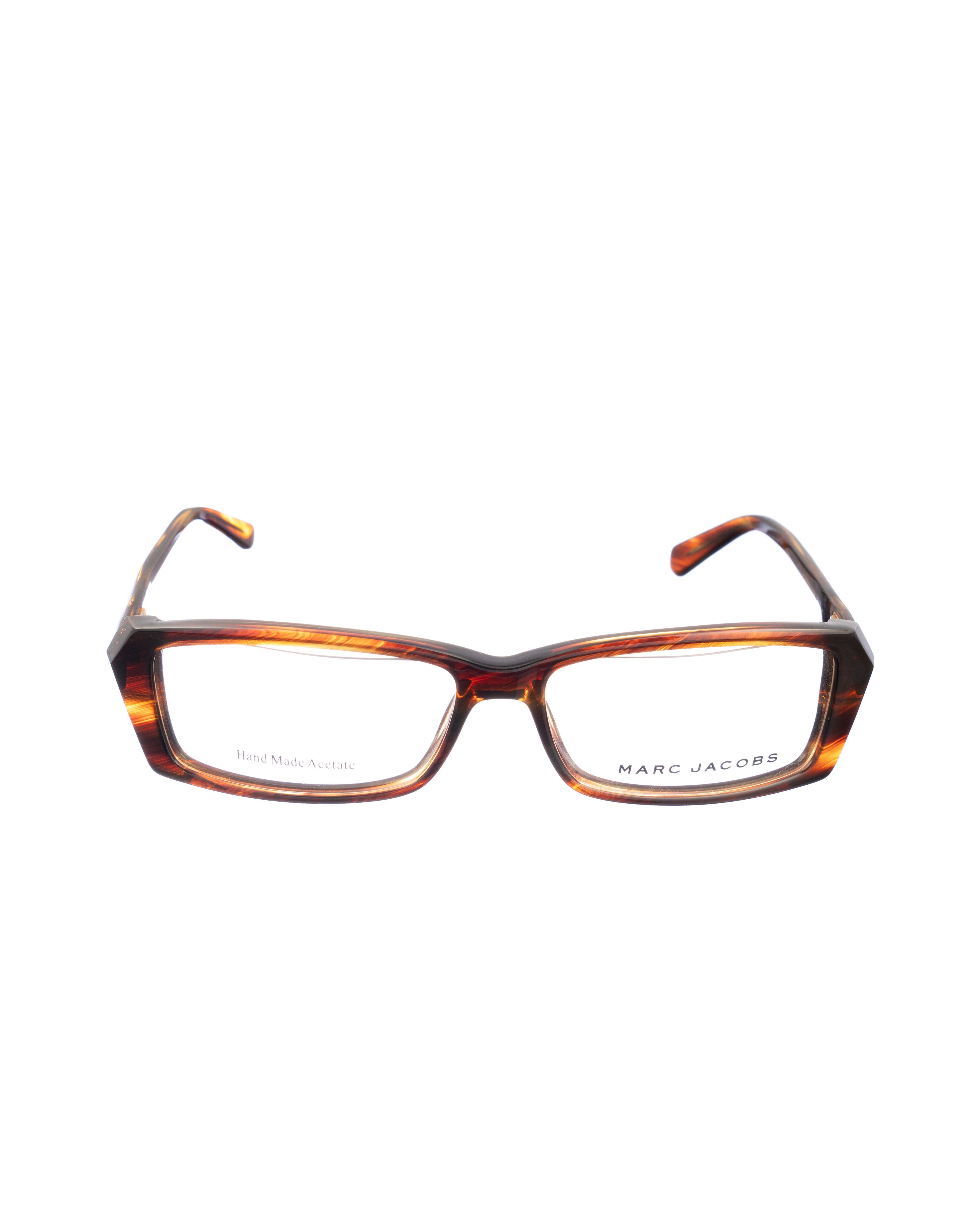 Marc Jacobs Marc Jacobs 00s Rectangular Brown Glasses Size ONE SIZE - 1 Thumbnail