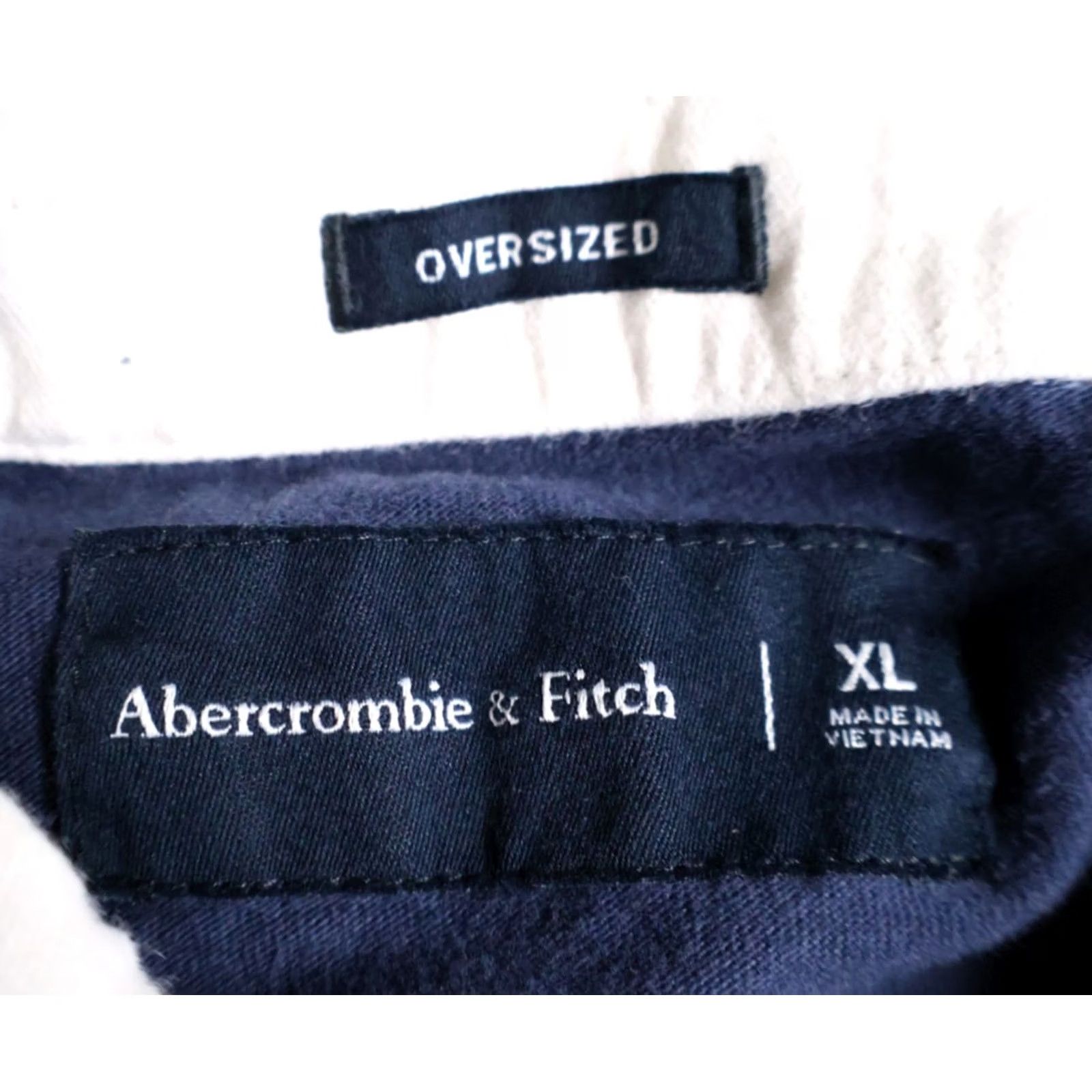 Abercrombie & Fitch Abercrombie & Fitch Polo Shirt Men's XL Blue Red Stripe Rugby Oversized Preppy Shirt Size US XL / EU 56 / 4 - 3 Thumbnail