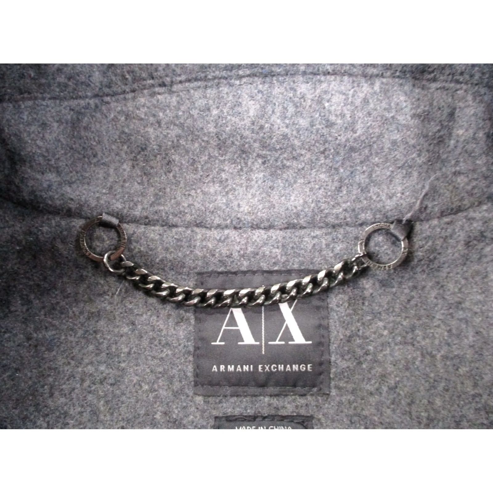 Armani Exchange Armani Exchange Jacket Women L Gray Wool Blend Heavy Preppy Coat Overcoat Sailor Jacket Women L Gray Wool Overcoat Armani Exchange Size L / US 10 / IT 46 - 6 Thumbnail