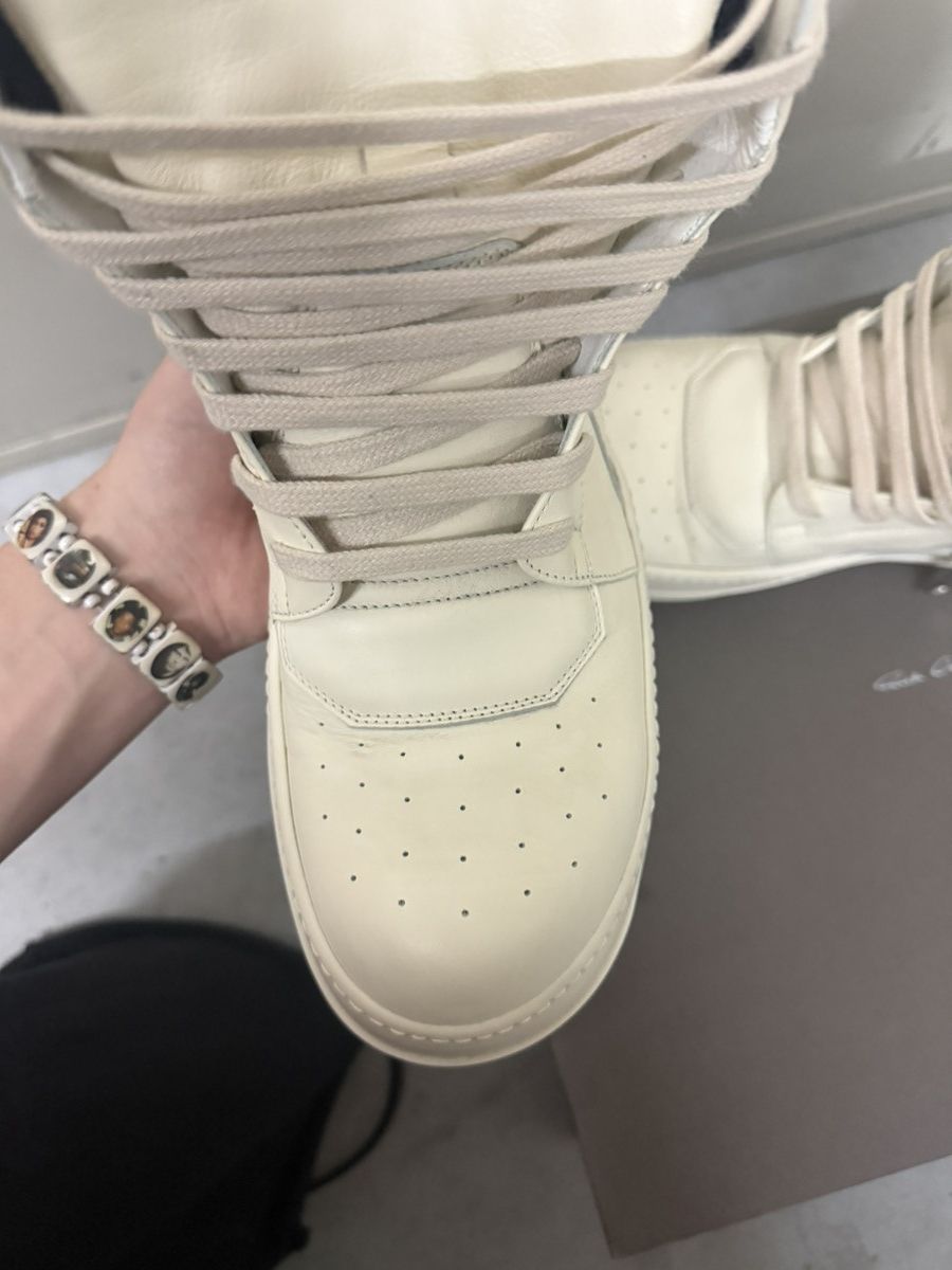 Rick Owens Rick Owens Milk White Geo Basket Size US 8 / EU 41 - 11 Thumbnail