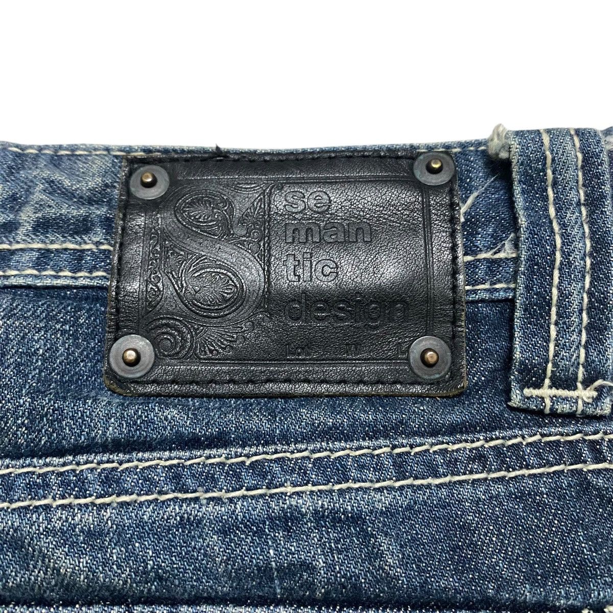 semanticdesign Semantic Design Twin Guns Denim Flare Jeans Distressed Size US 32 / EU 48 - 13 Thumbnail