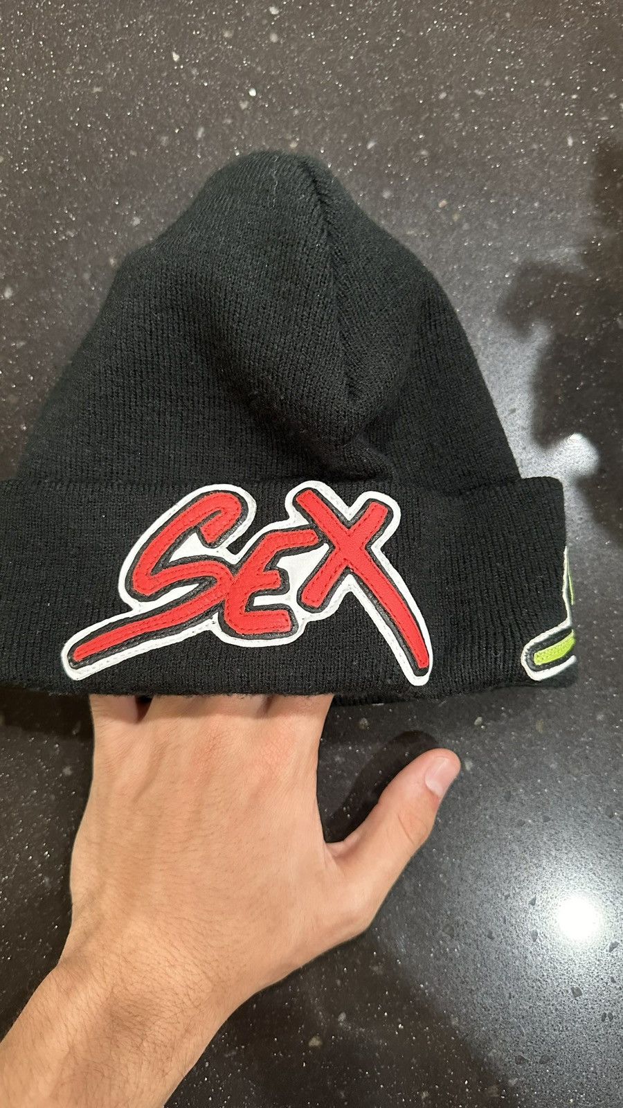 Chrome Hearts Chrome Hearts Multi Patch Sex Beanie Size ONE SIZE - 4 Thumbnail