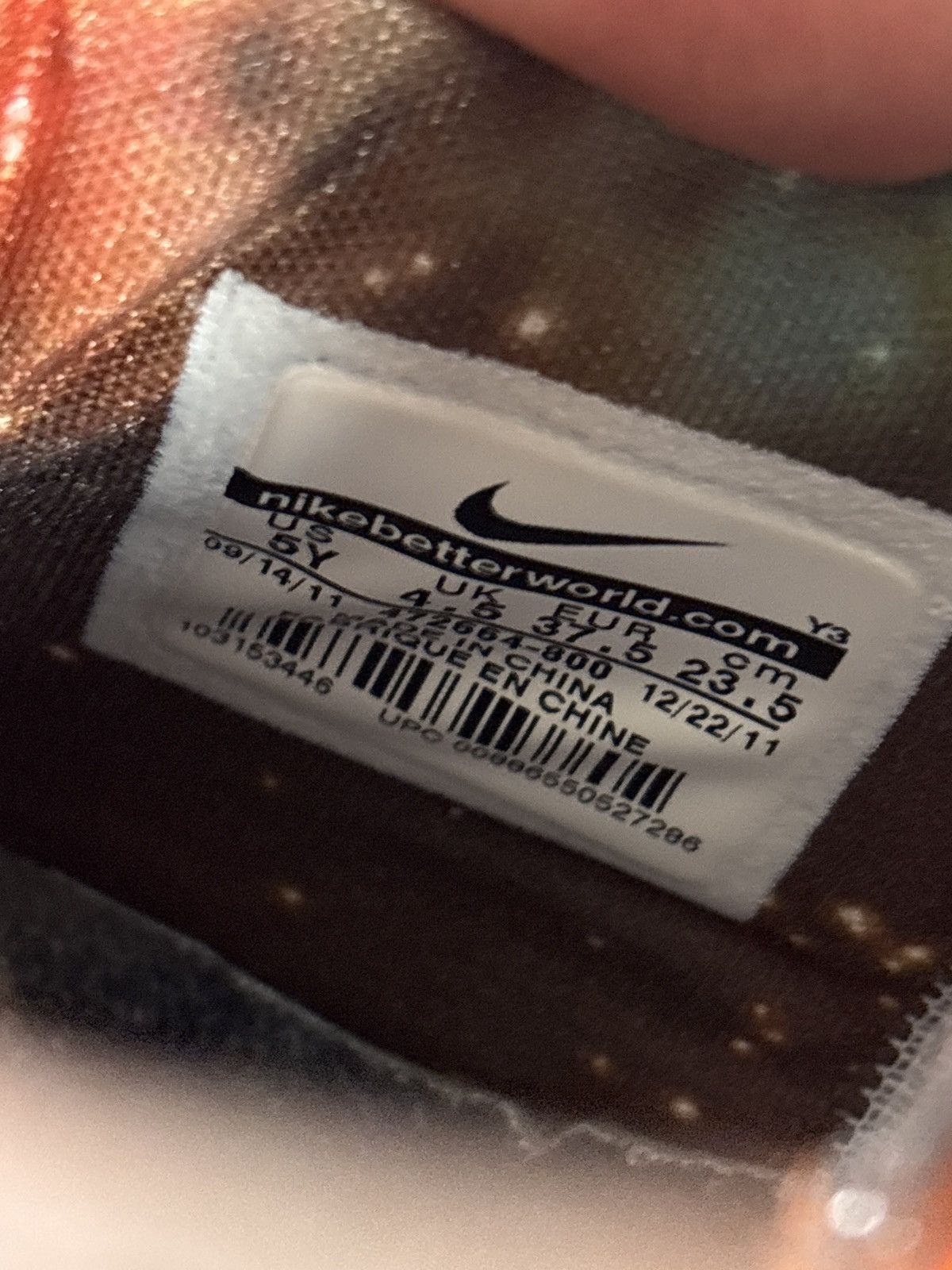 Nike GALAXY LEBRON (BIG BANG) 2012 Size US 5 / EU 37 - 9 Thumbnail