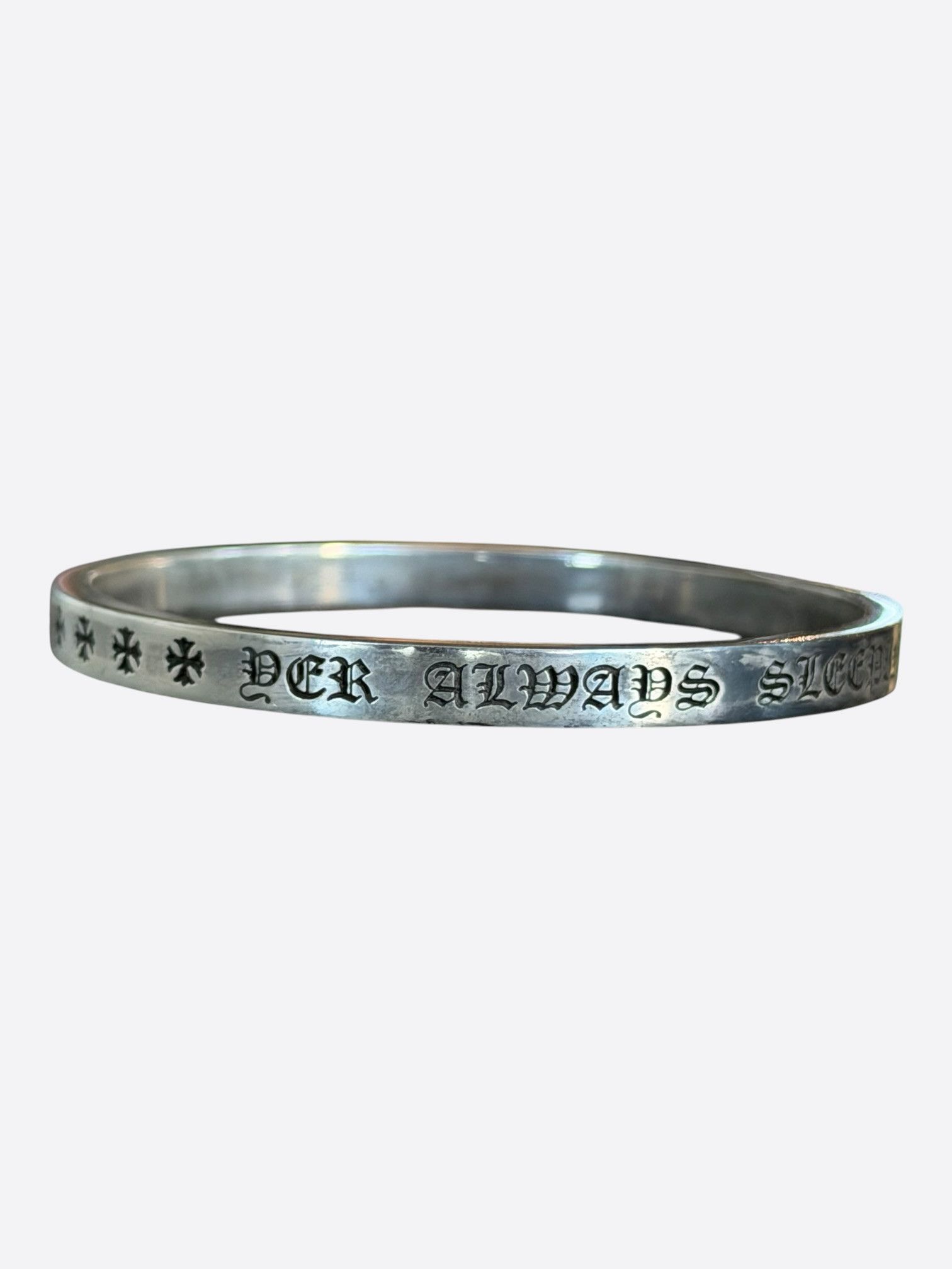 Chrome Hearts Chrome Hearts Silver Spacer Bangle Bracelet Size ONE SIZE - 1 Thumbnail