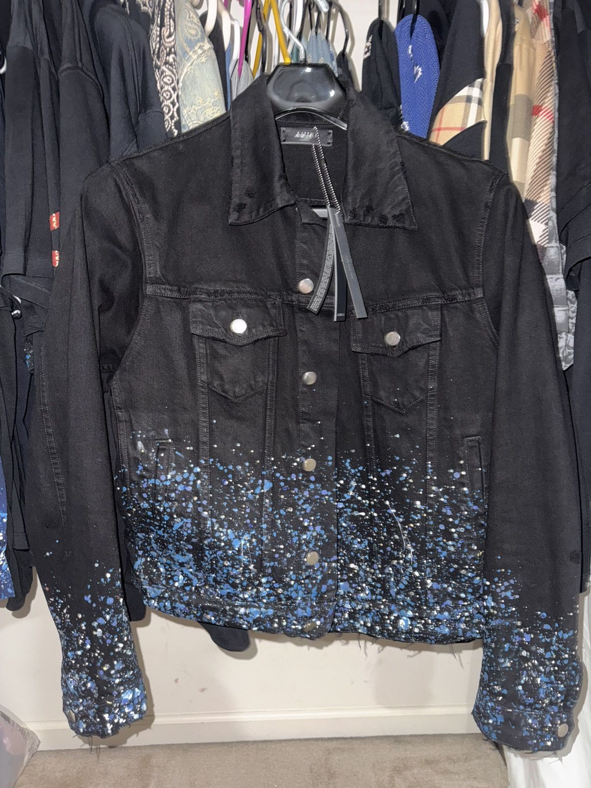 Amiri Amiri crystal painter denim jacket Size US XL / EU 56 / 4 - 11 Thumbnail