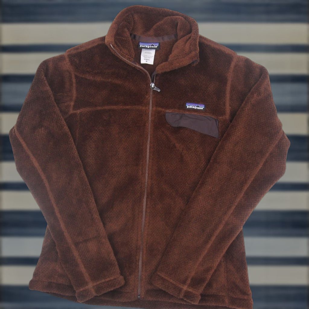 Patagonia Patagonia Womens Medium Brown Fuzzy Pile Fleece Jacket Size M / US 6-8 / IT 42-44 - 1 Thumbnail