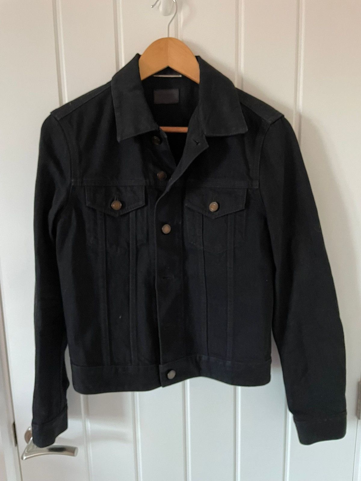 Saint Laurent Paris Black Denim Jacket
