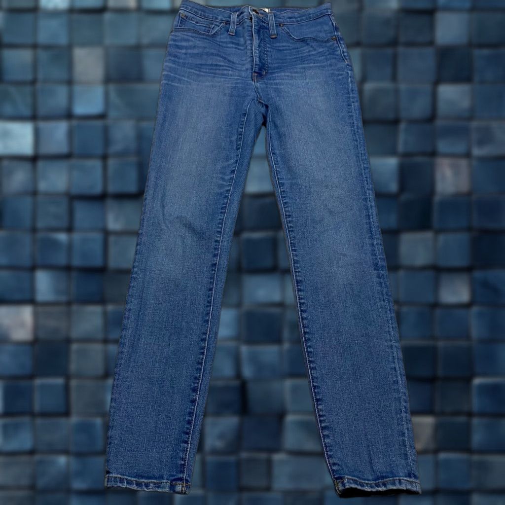 Madewell Madewell Jeans Womens Blue Denim High Rise Skinny 27 Medium Wash Regular 5-Pocket Style Adult Womens Jeans Size 27" / US 4 / IT 40 - 1 Thumbnail