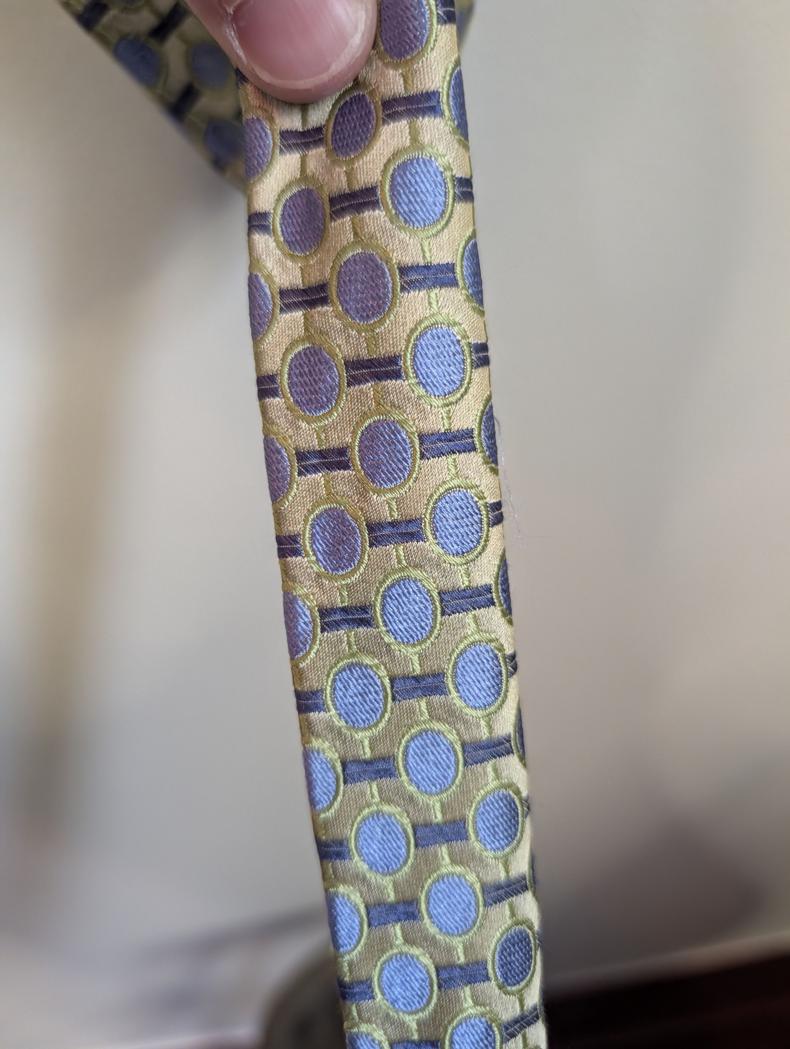J.Crew Silk necktie belt adjustable w brass boned buckles Size ONE SIZE - 5 Thumbnail